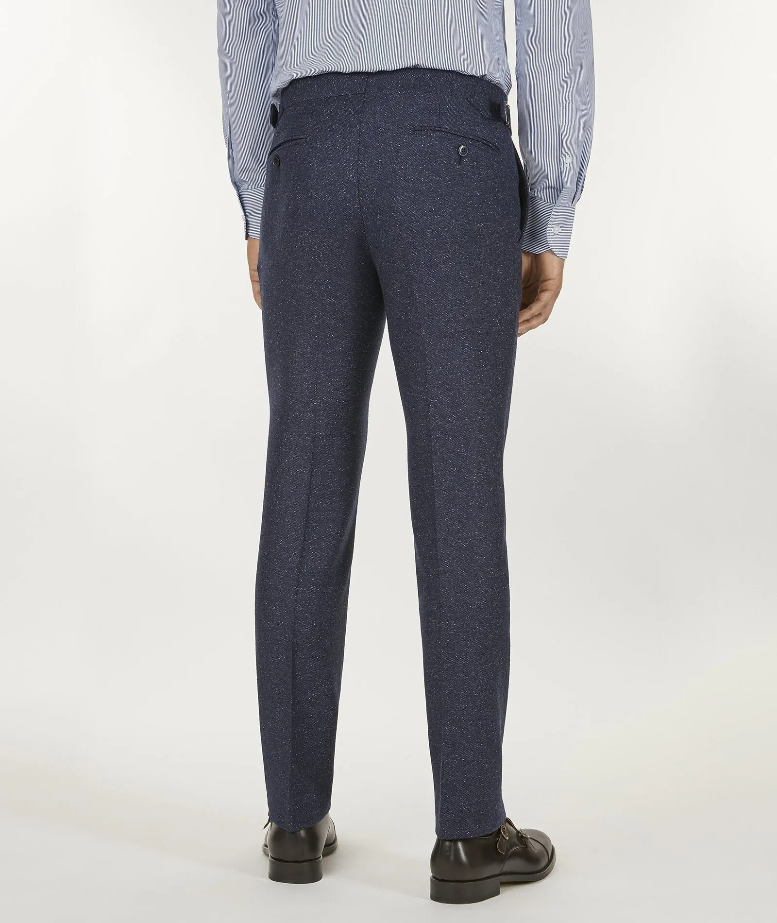 Blue Wool Chinos