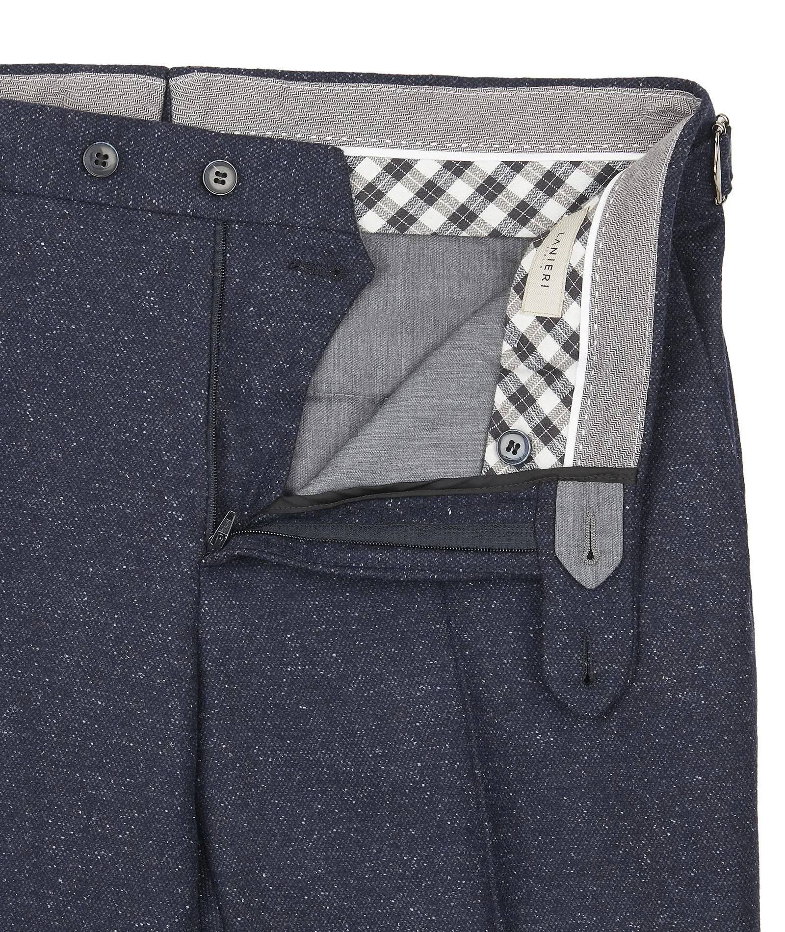 Blue Wool Chinos