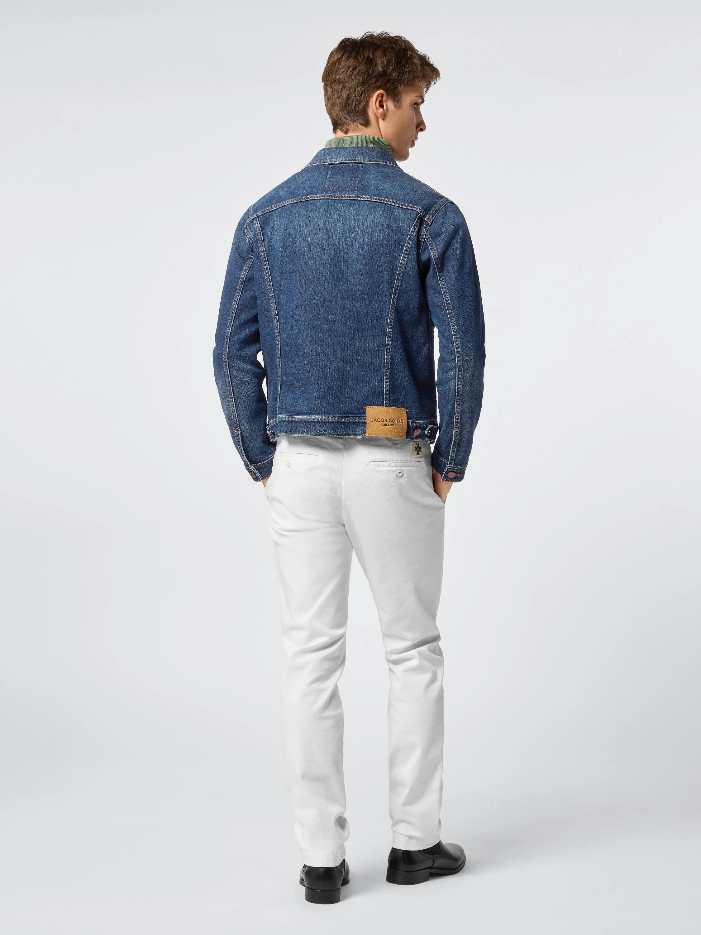 Bobby Chinos in White Bull Cotton