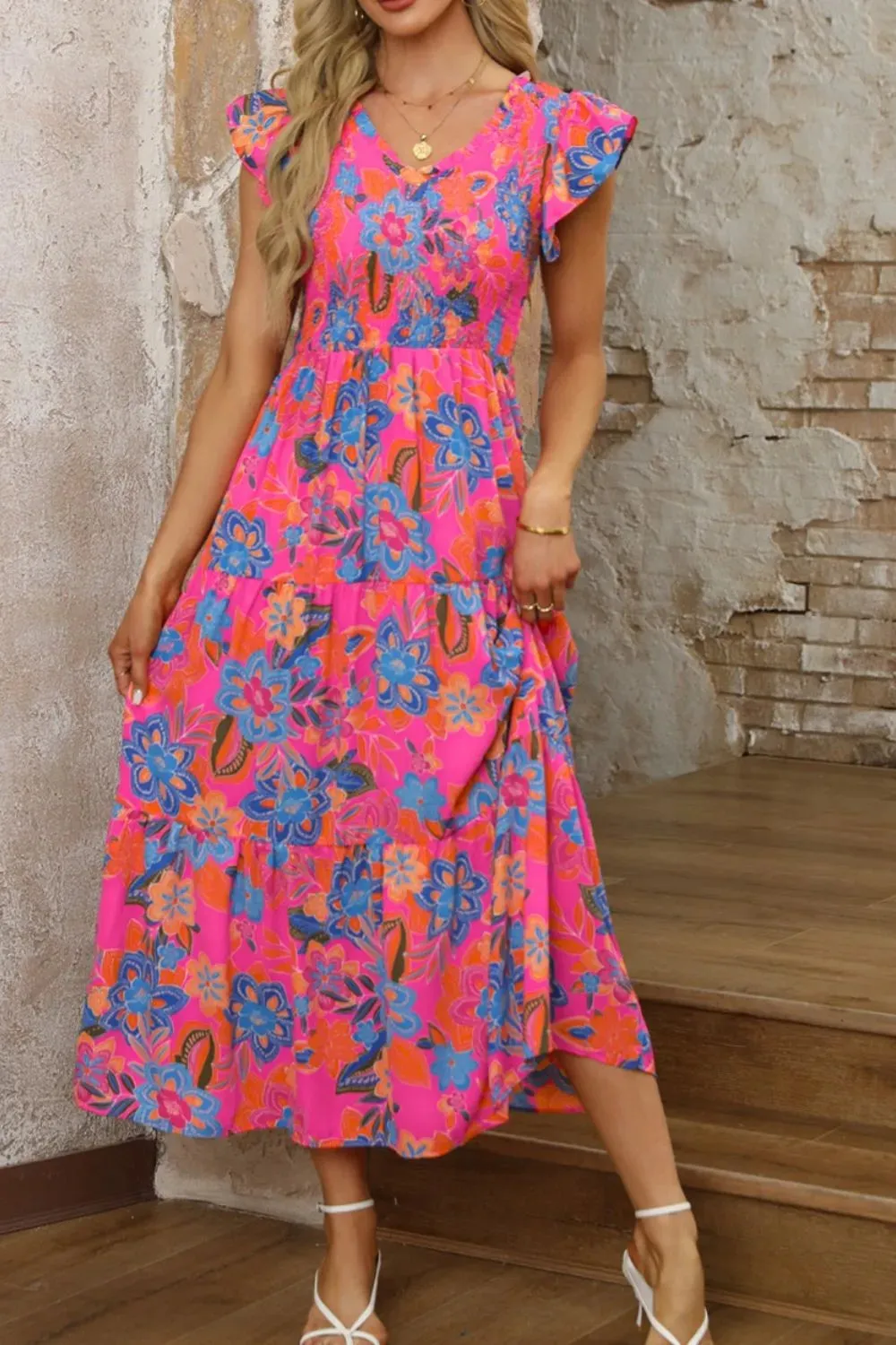 Boho Floral Fields Dress