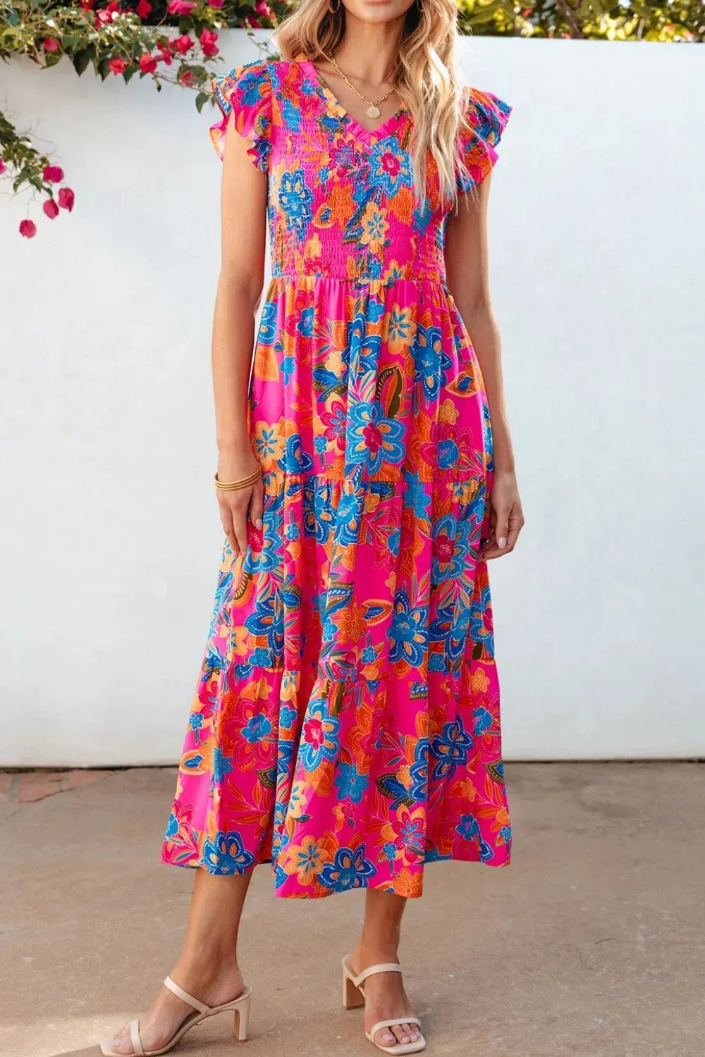 Boho Floral Fields Dress