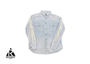 Bone Chambray Work Shirt "Saxophone"