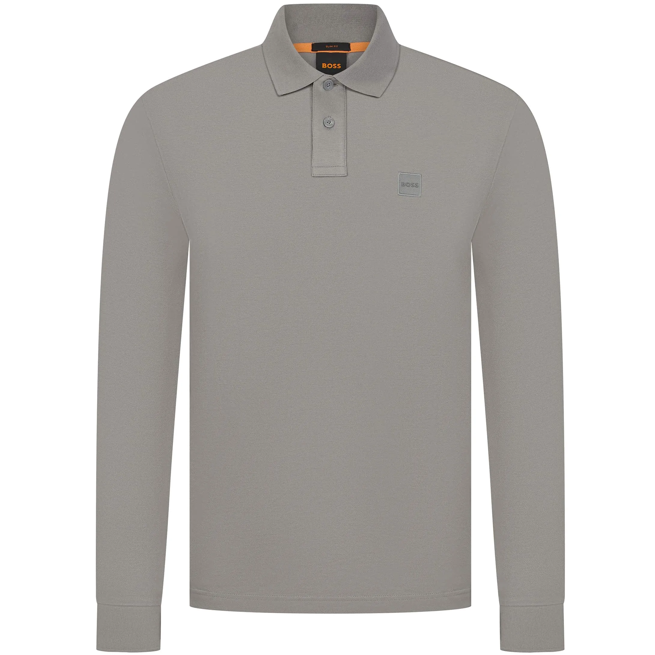 BOSS PASSERBY STRETCH-COTTON LONG SLEEVE POLO SHIRT
