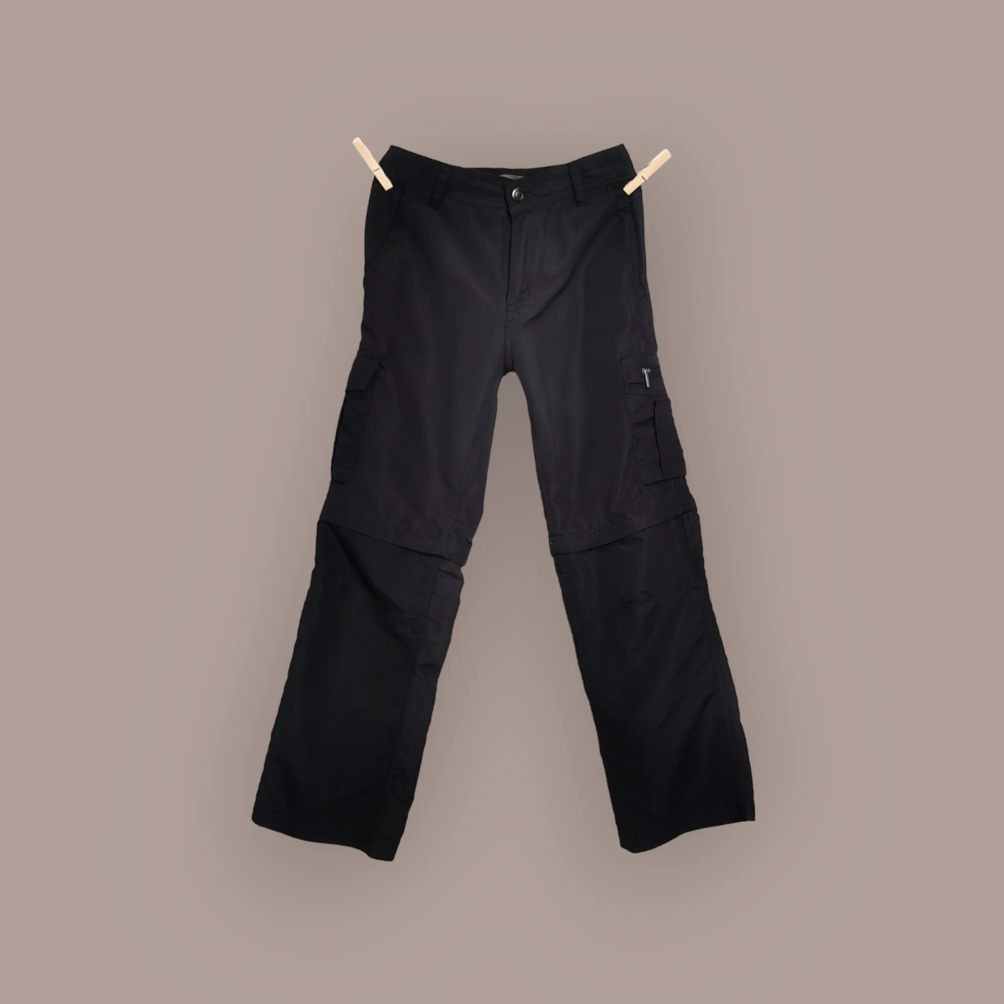 BOY SIZE 10 YEARS - MOUNTAIN RIDGE, Convertible Black Track Pants EUC B48