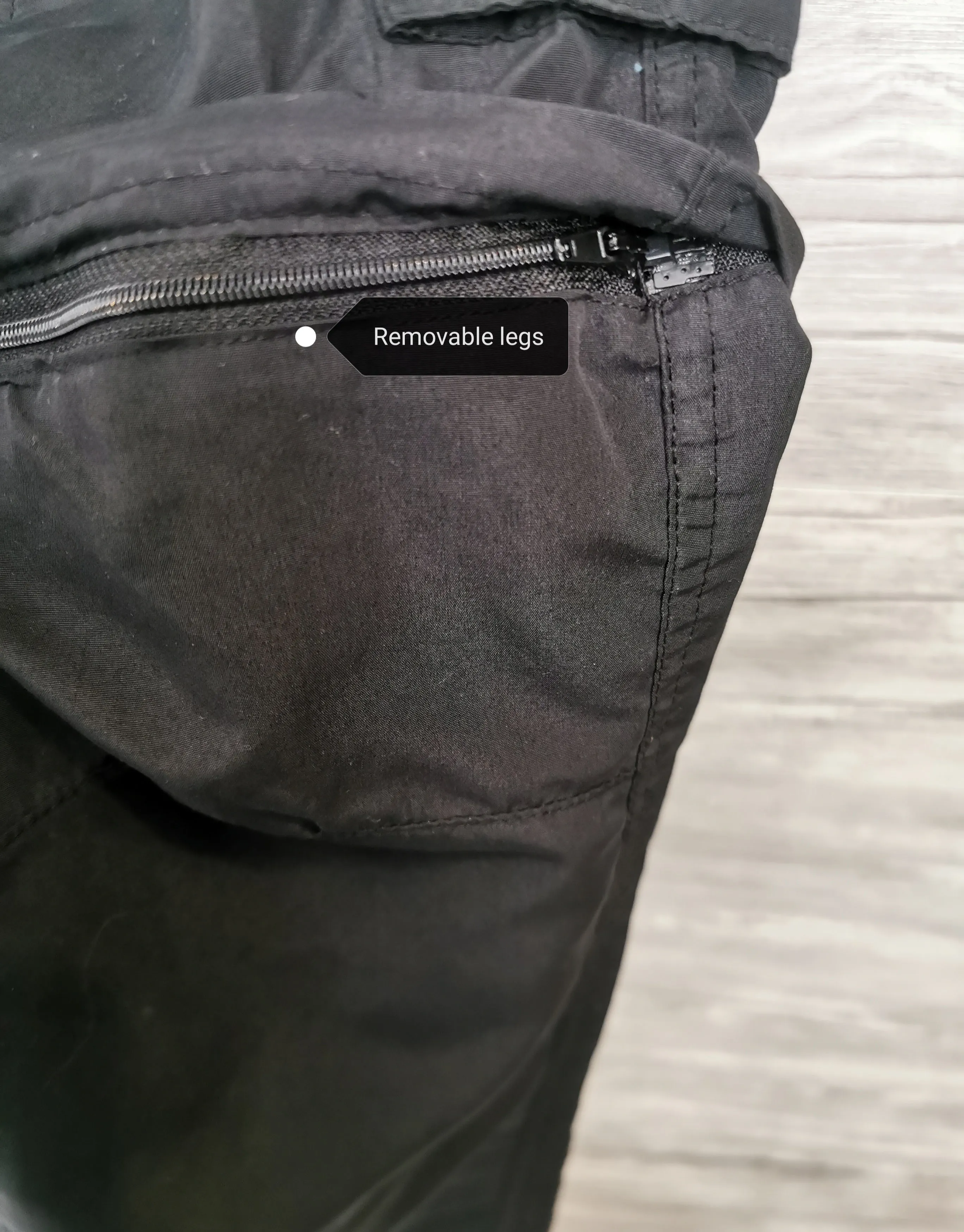 BOY SIZE 10 YEARS - MOUNTAIN RIDGE, Convertible Black Track Pants EUC B48
