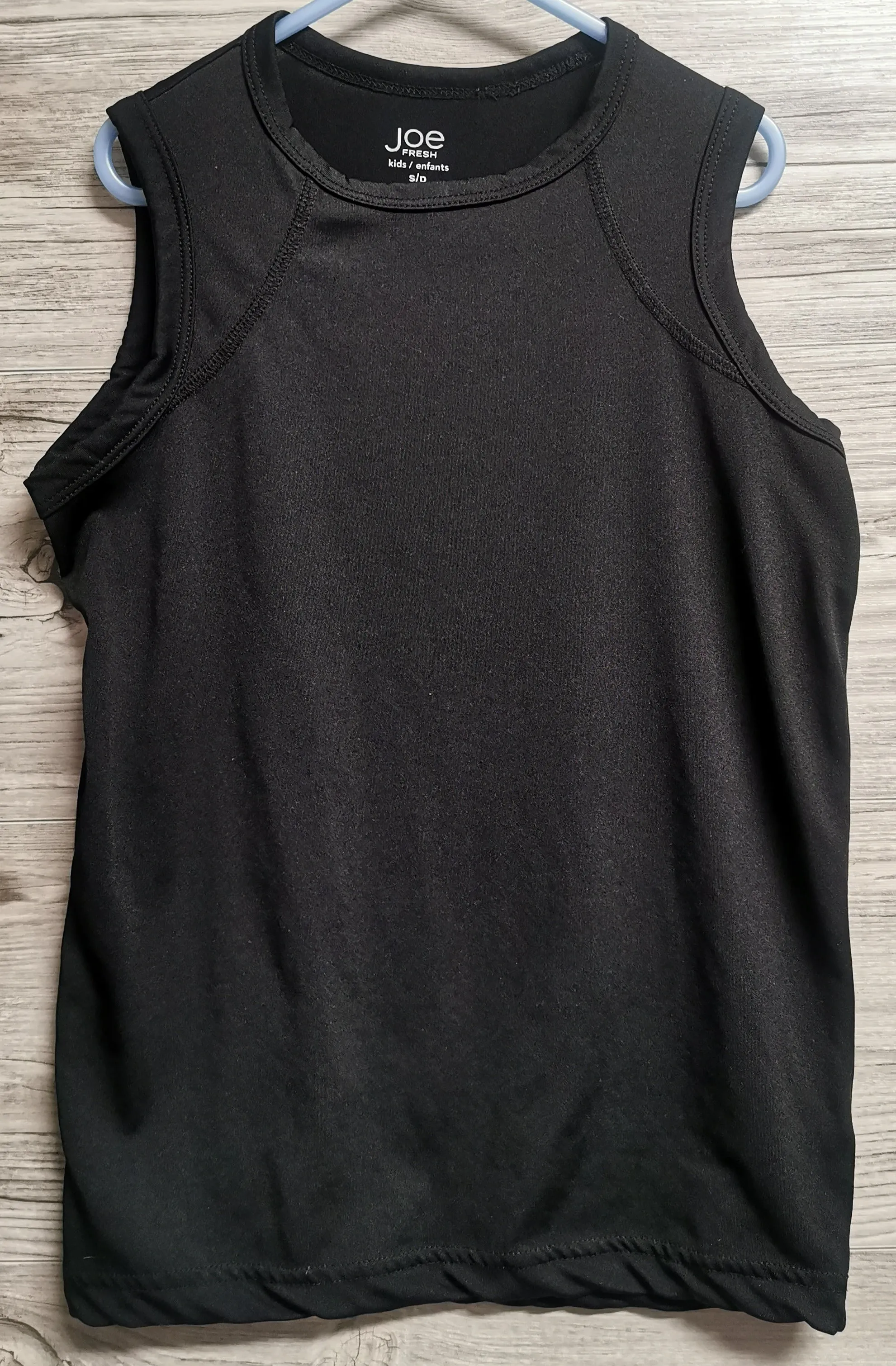 BOY SIZE SMALL (6/7 YEARS) - JOE FRESH, Black Athletic Tank Top EUC B50