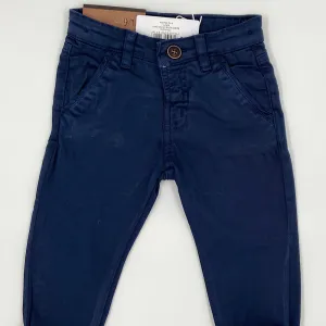 Boys navy chinos