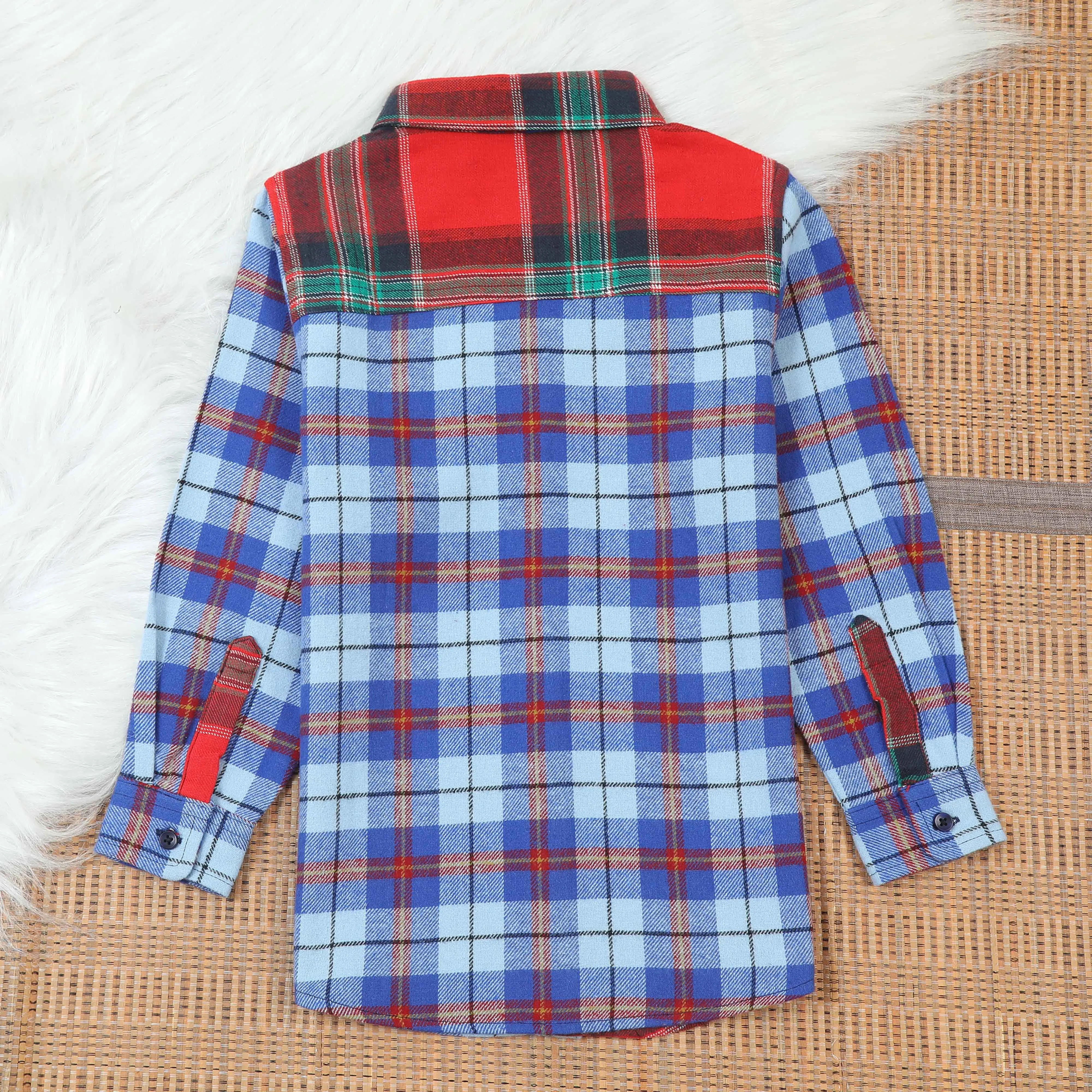 Boys Tartan Checkered Shirt Multicoloured