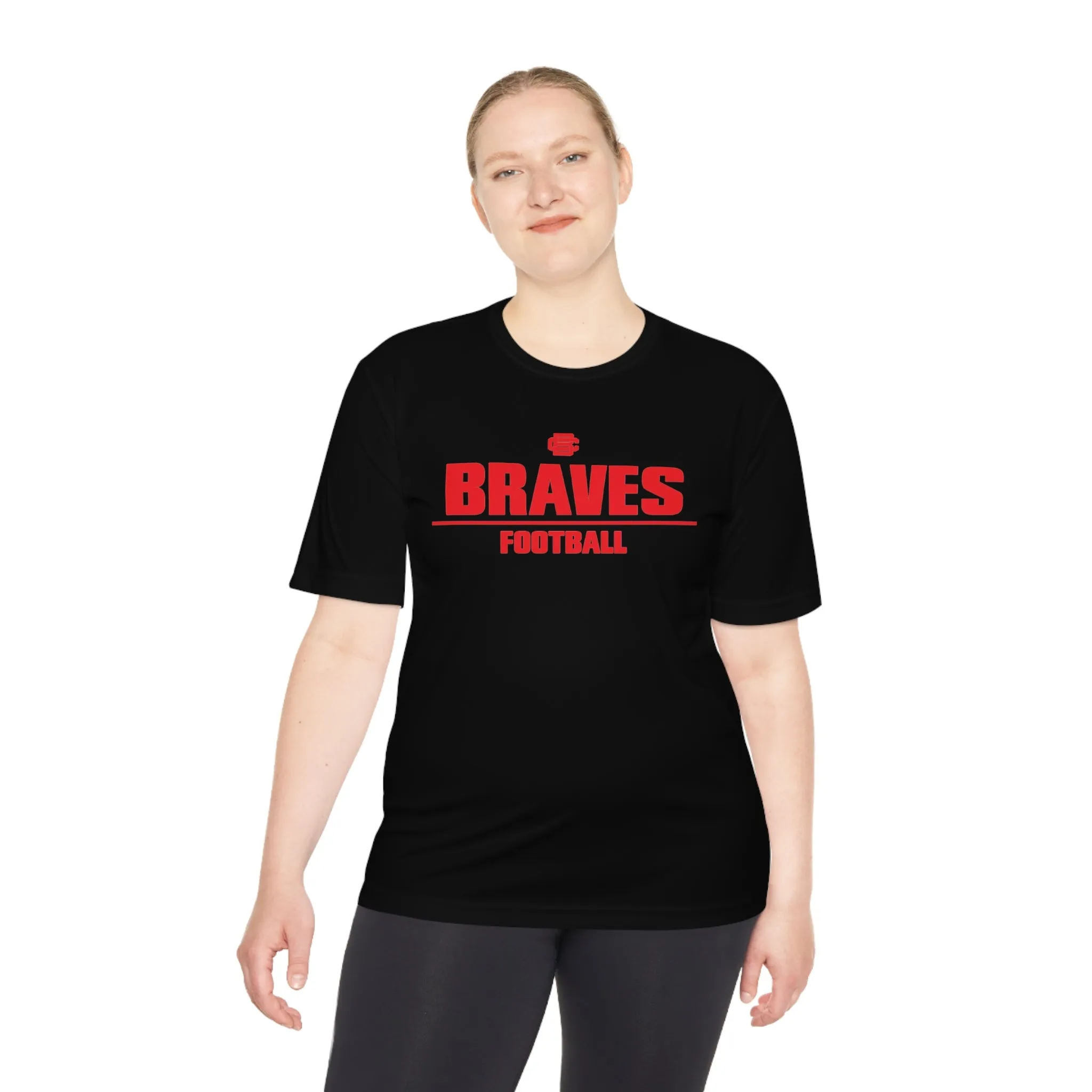 Braves Football Moisture Wicking Tee