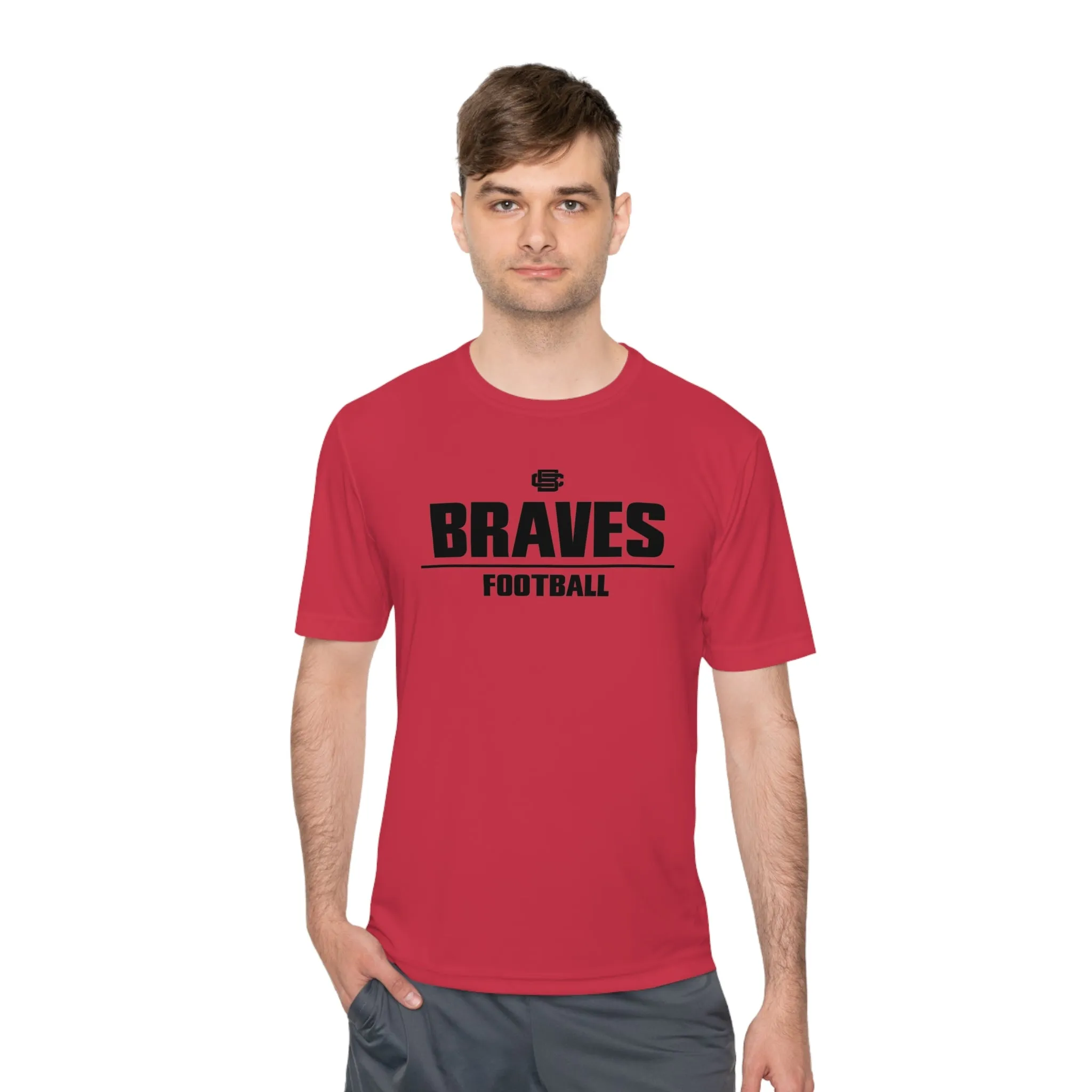 Braves Football Moisture Wicking Tee