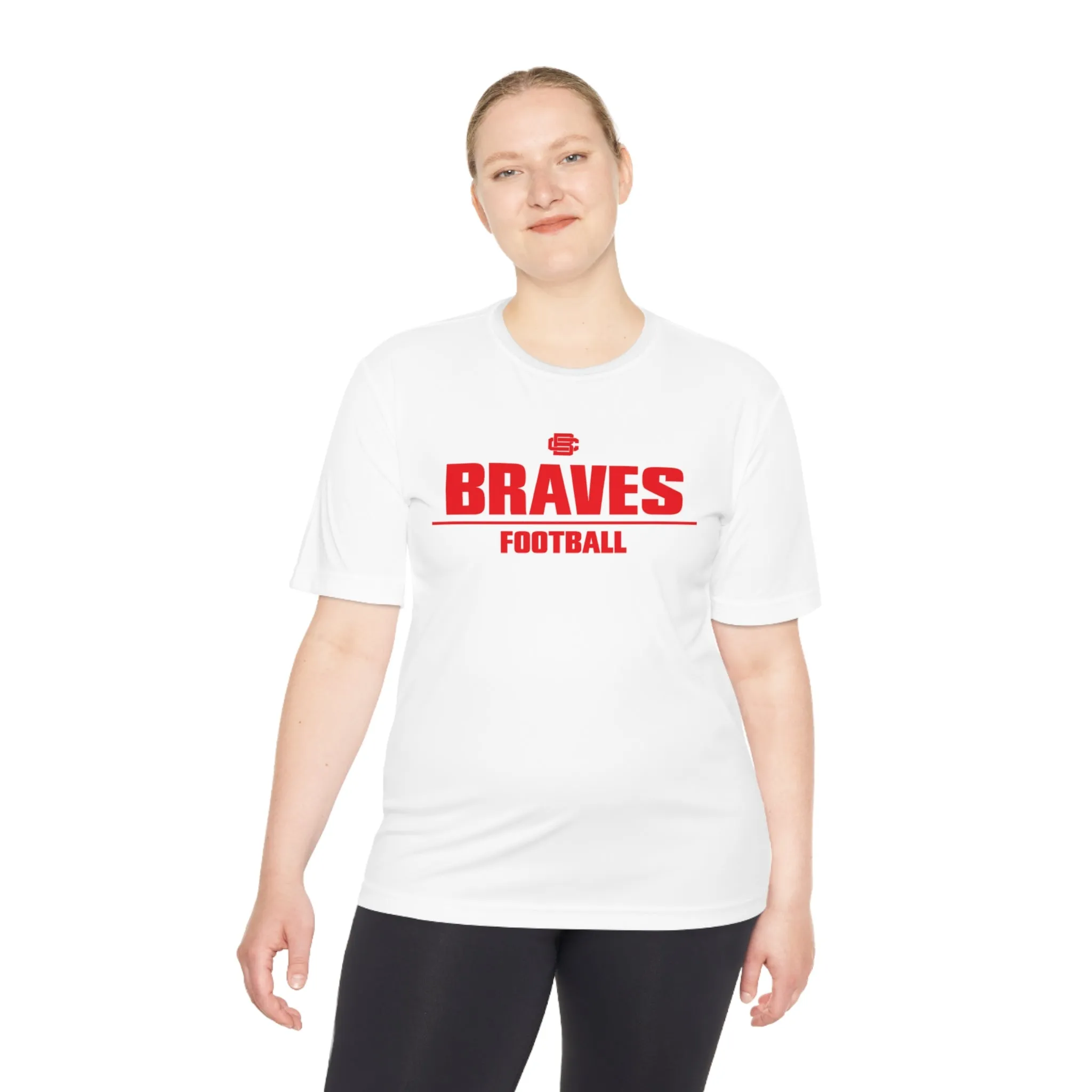 Braves Football Moisture Wicking Tee