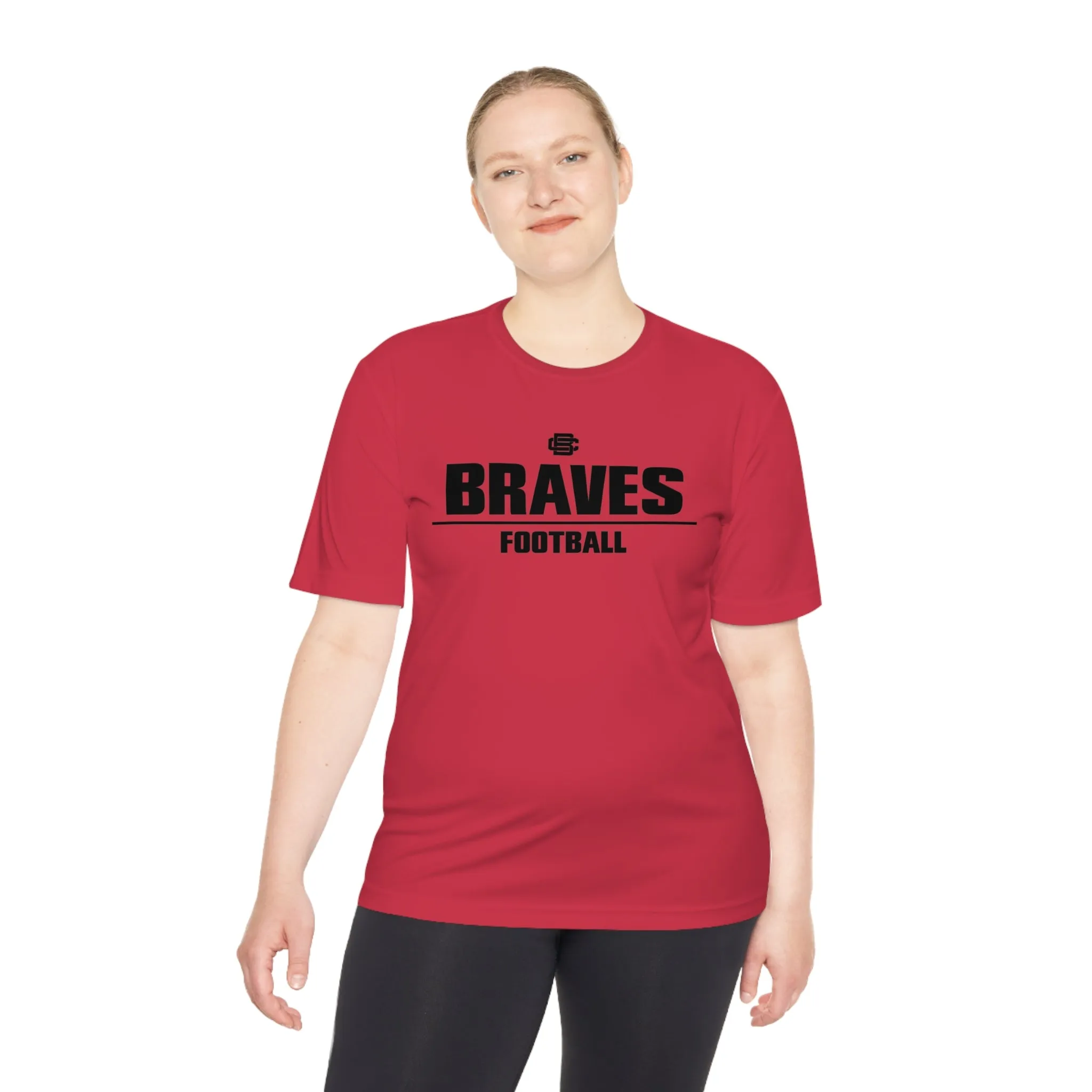 Braves Football Moisture Wicking Tee