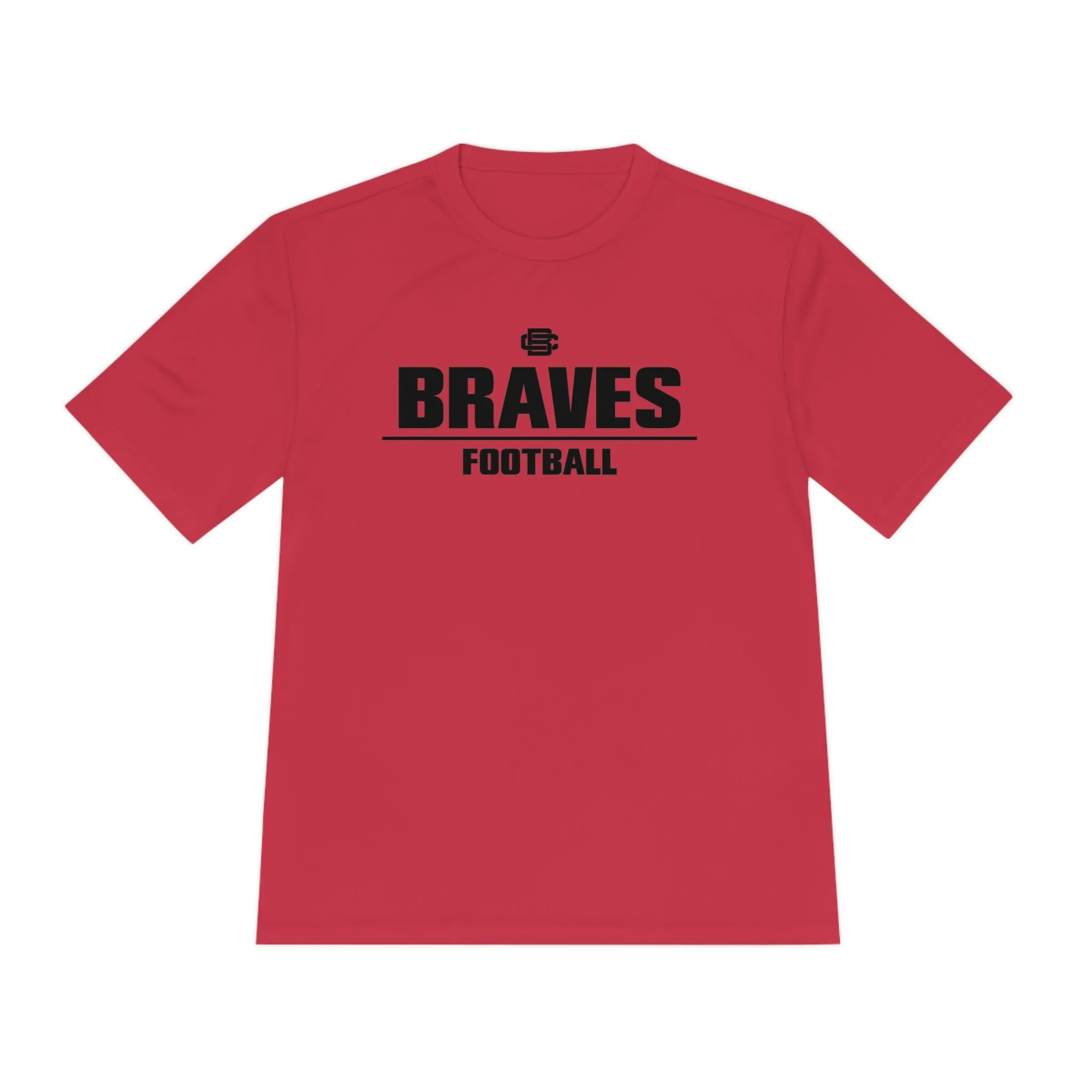 Braves Football Moisture Wicking Tee