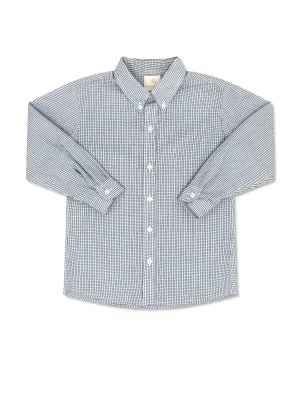 Brees Button Down - Newberry Navy Windowpane