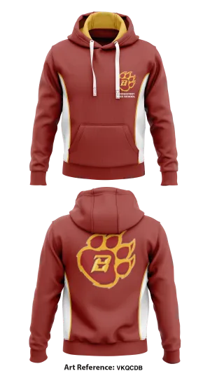 Bridgeport High School  Core Men's Hooded Performance Sweatshirt - vKQCdB