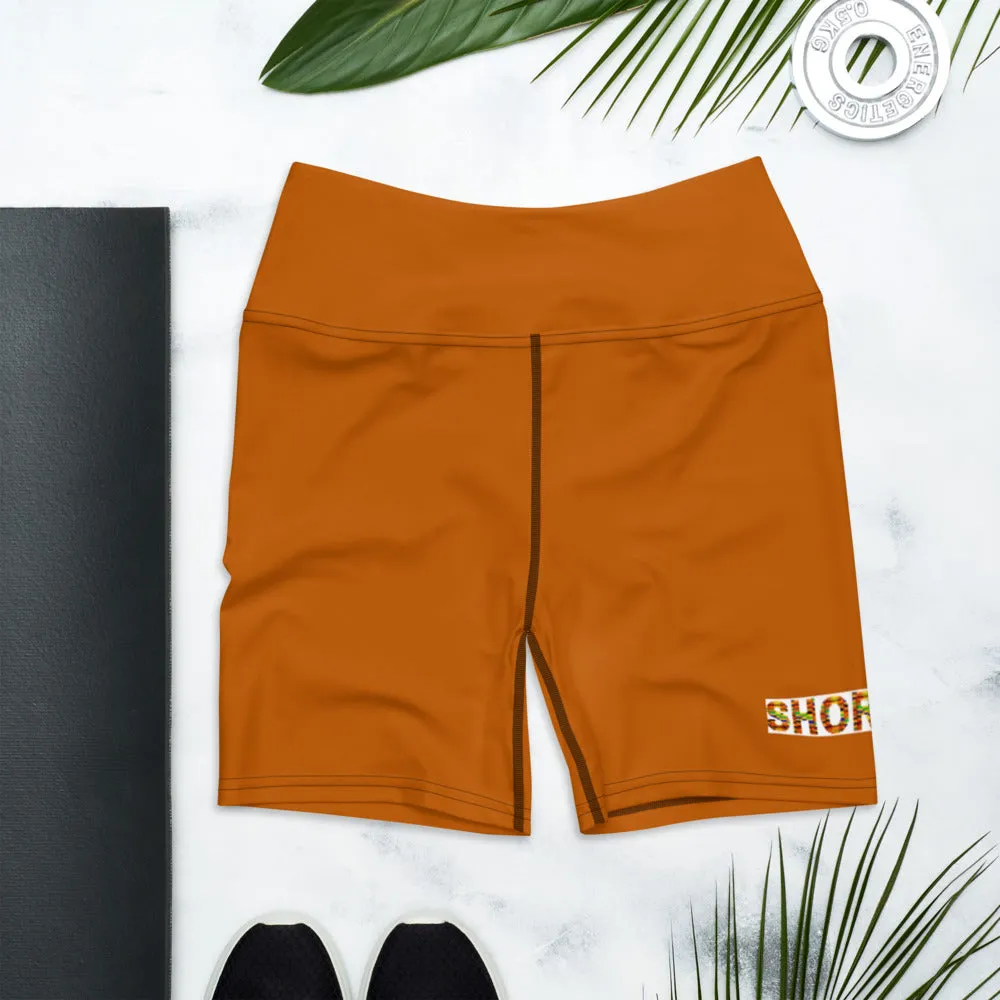Bronze SHORMEHD Kente Biker Shorts