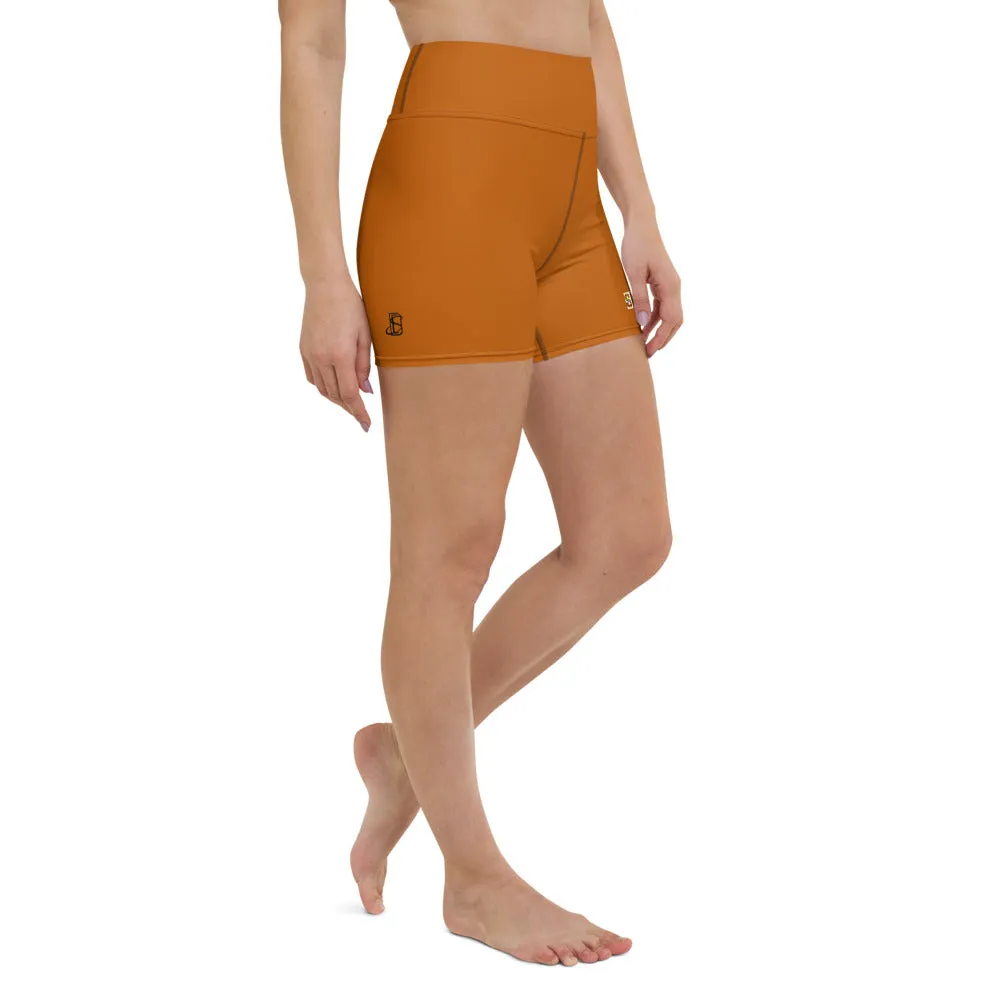 Bronze SHORMEHD Kente Biker Shorts
