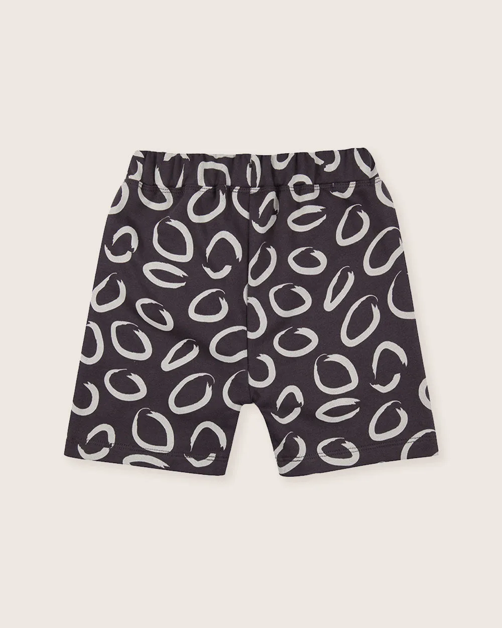 Brown Eyespot Print Shorts