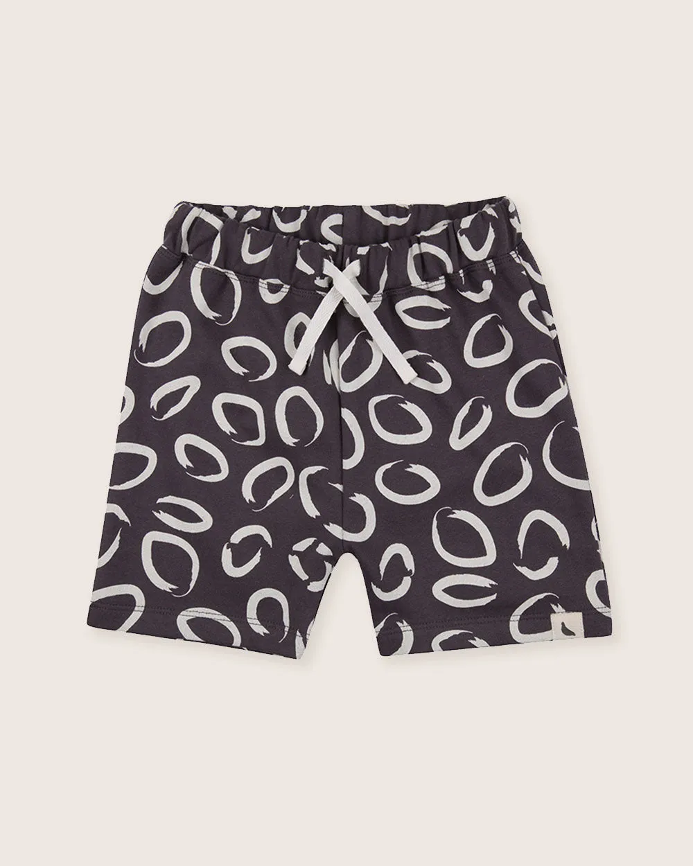 Brown Eyespot Print Shorts