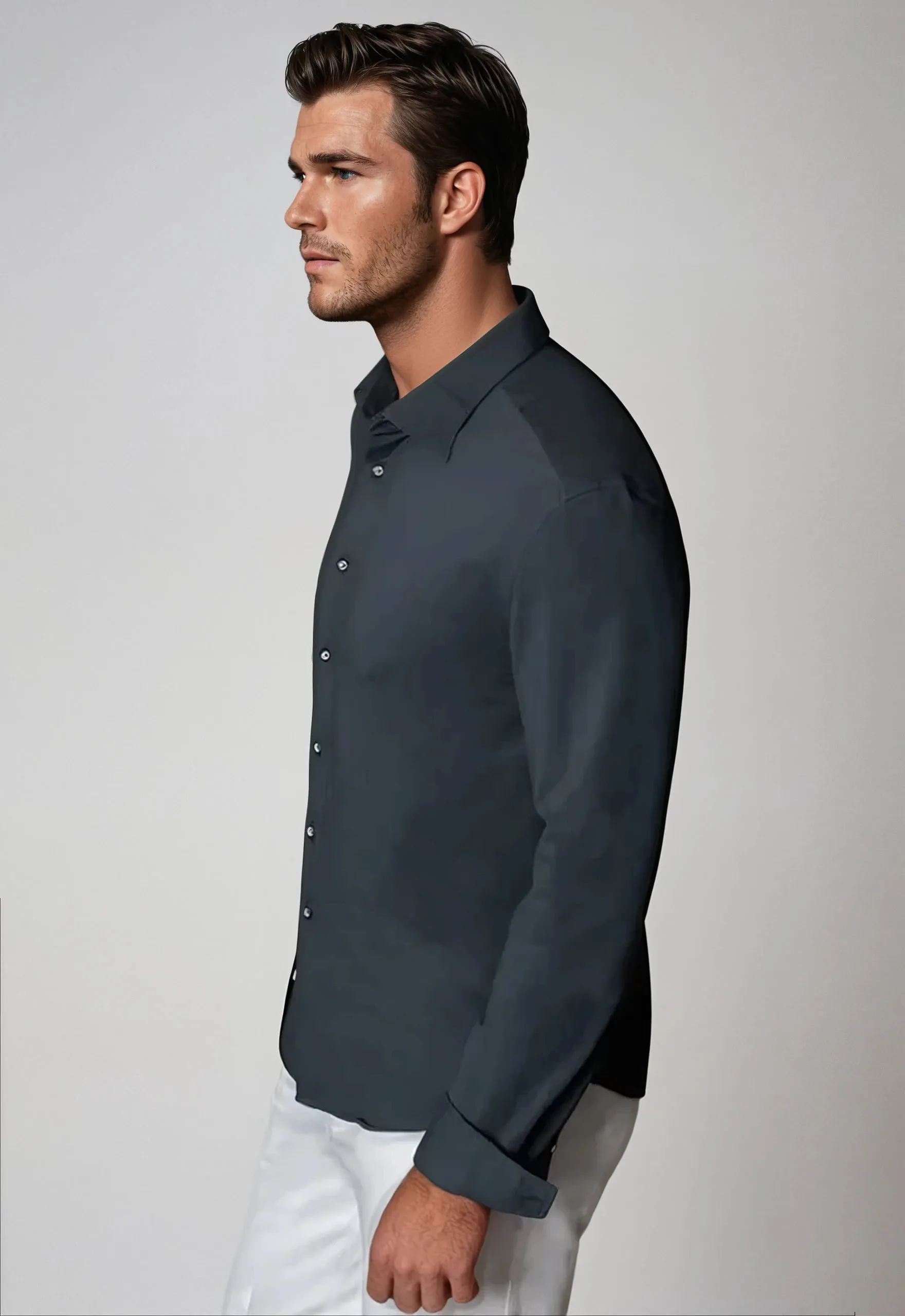 Buki   CINQO 'Single Shot' Long Sleeve Shirt Blue Night