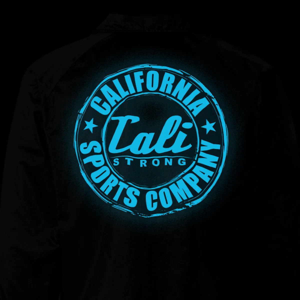 CALI Strong Coaches Jacket Black Glow in the Dark