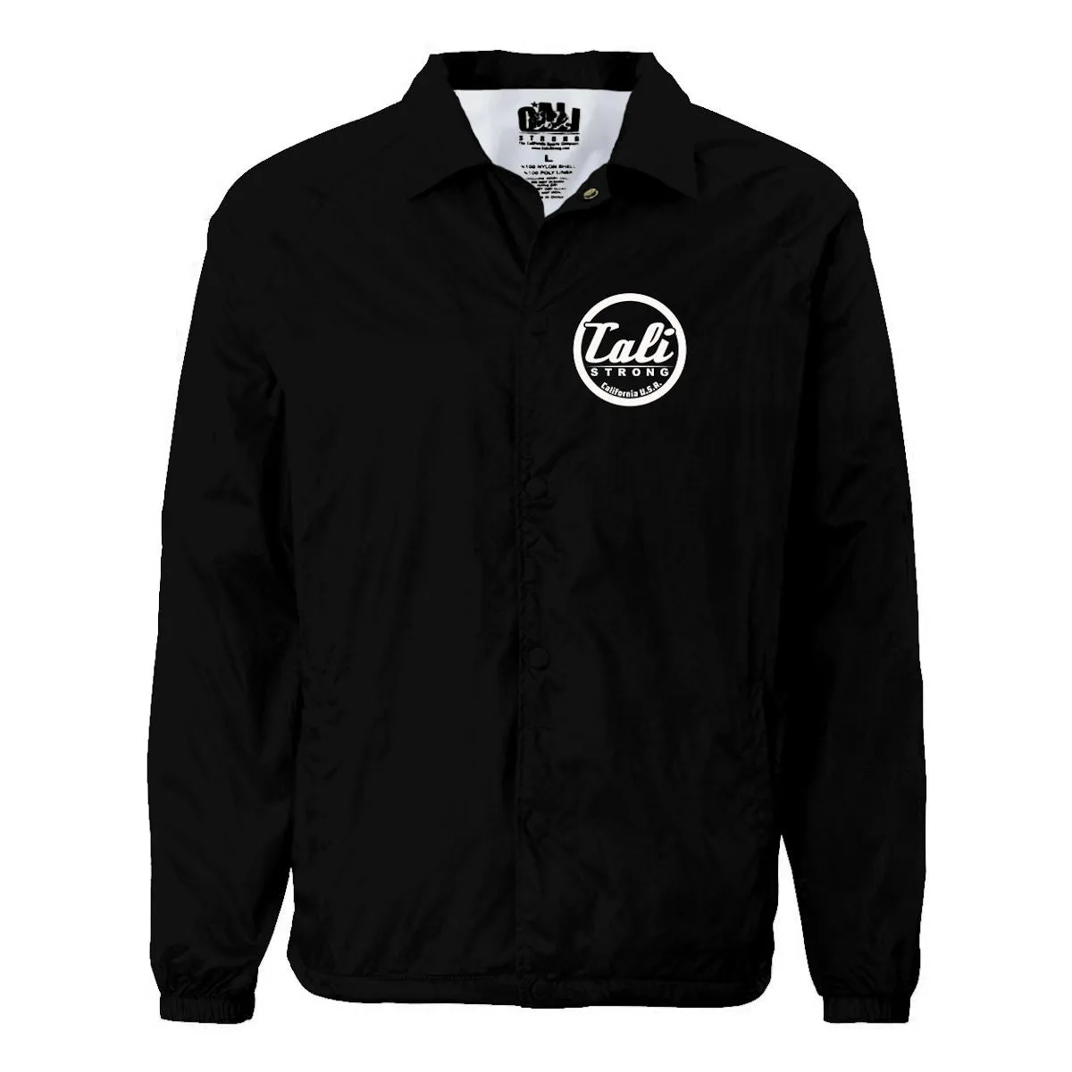 CALI Strong Coaches Jacket Black Glow in the Dark