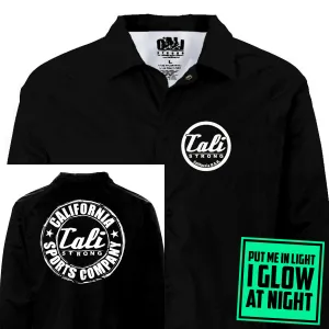 CALI Strong Coaches Jacket Black Glow in the Dark