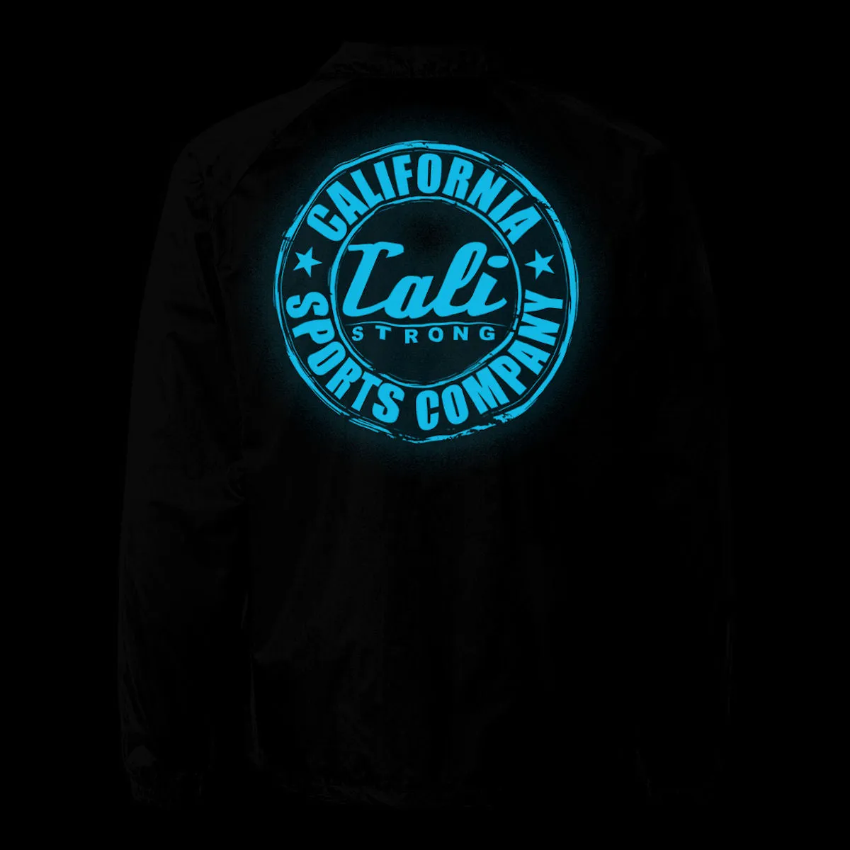 CALI Strong Coaches Jacket Black Glow in the Dark