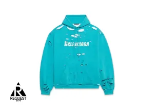 Caps Destroyed Hoodie "Navy/White"
