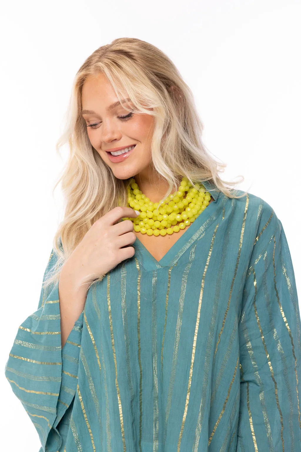 CeCe Mini Caftan-Fresh Spring Bouquet