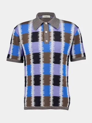 Checked Cotton Polo Shirt