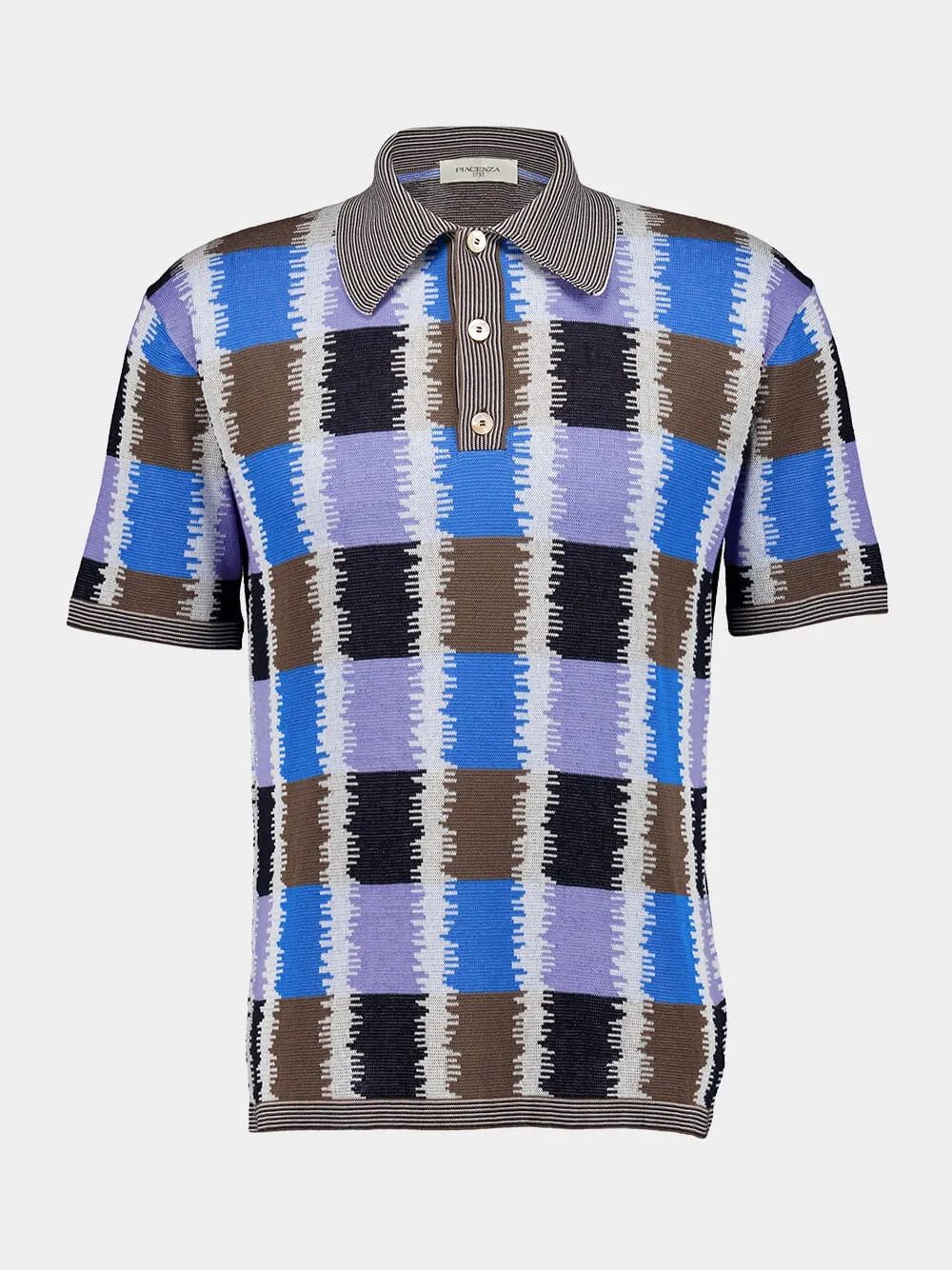 Checked Cotton Polo Shirt