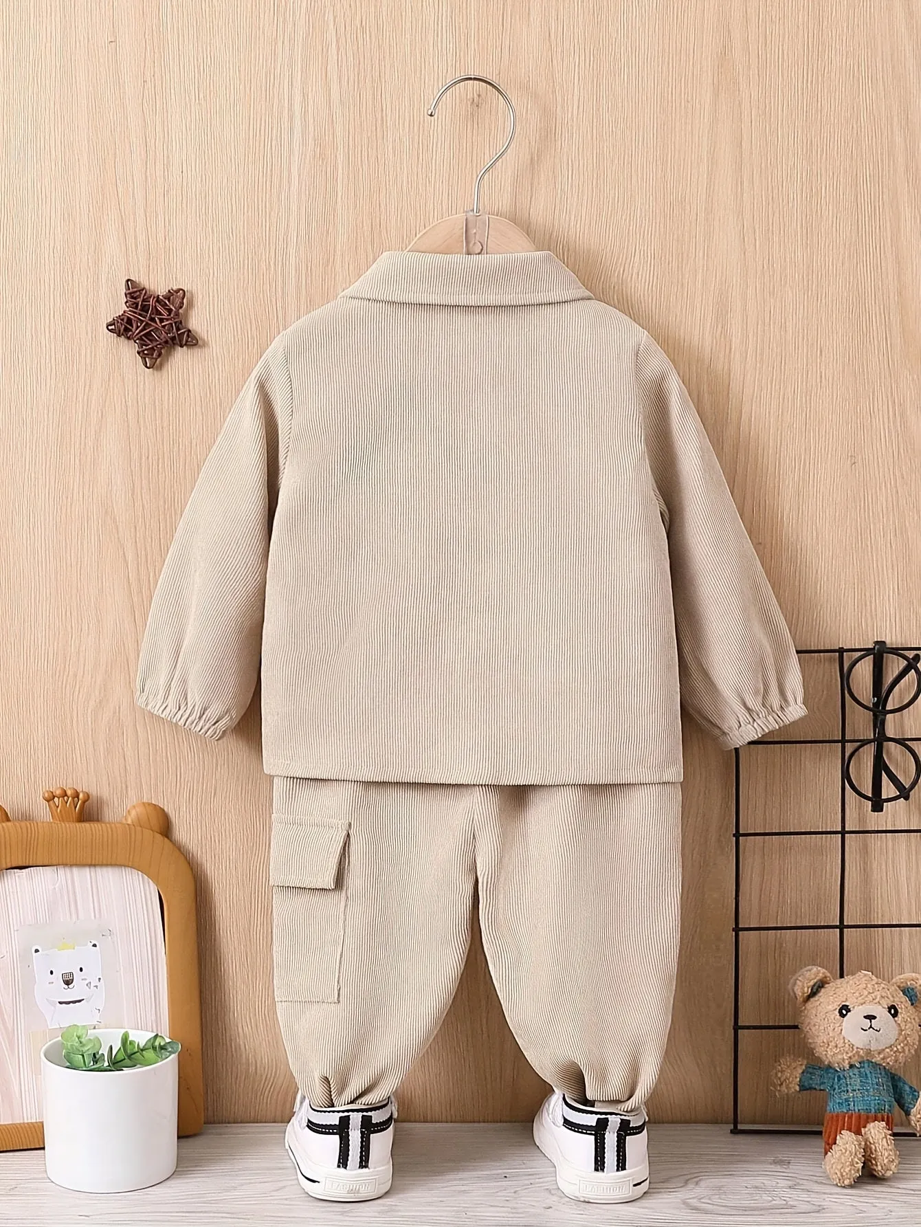 Children's suit boys' autumn and winter clothes baby fashion work clothes 2-piece boy's sports suit children