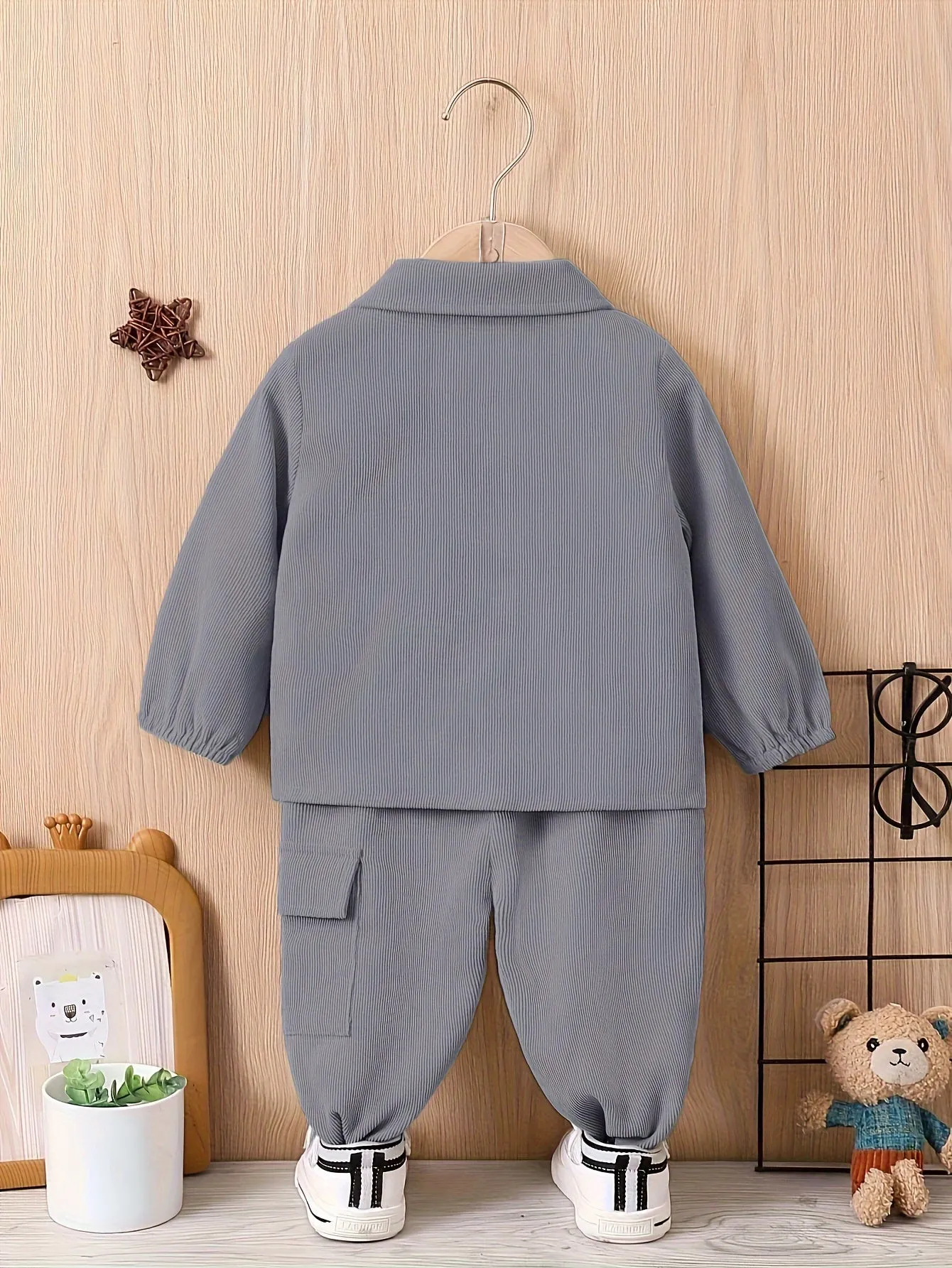 Children's suit boys' autumn and winter clothes baby fashion work clothes 2-piece boy's sports suit children