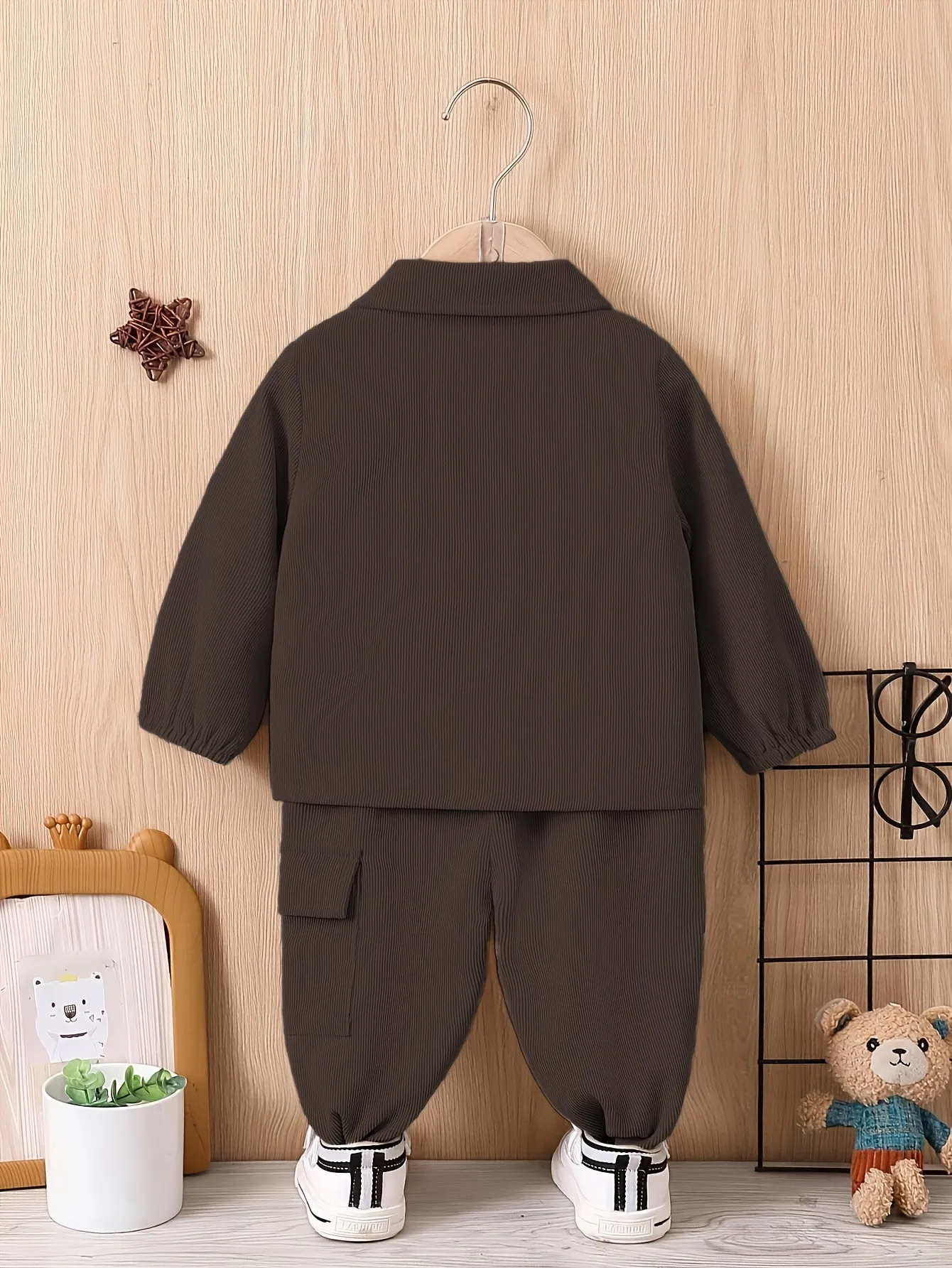 Children's suit boys' autumn and winter clothes baby fashion work clothes 2-piece boy's sports suit children