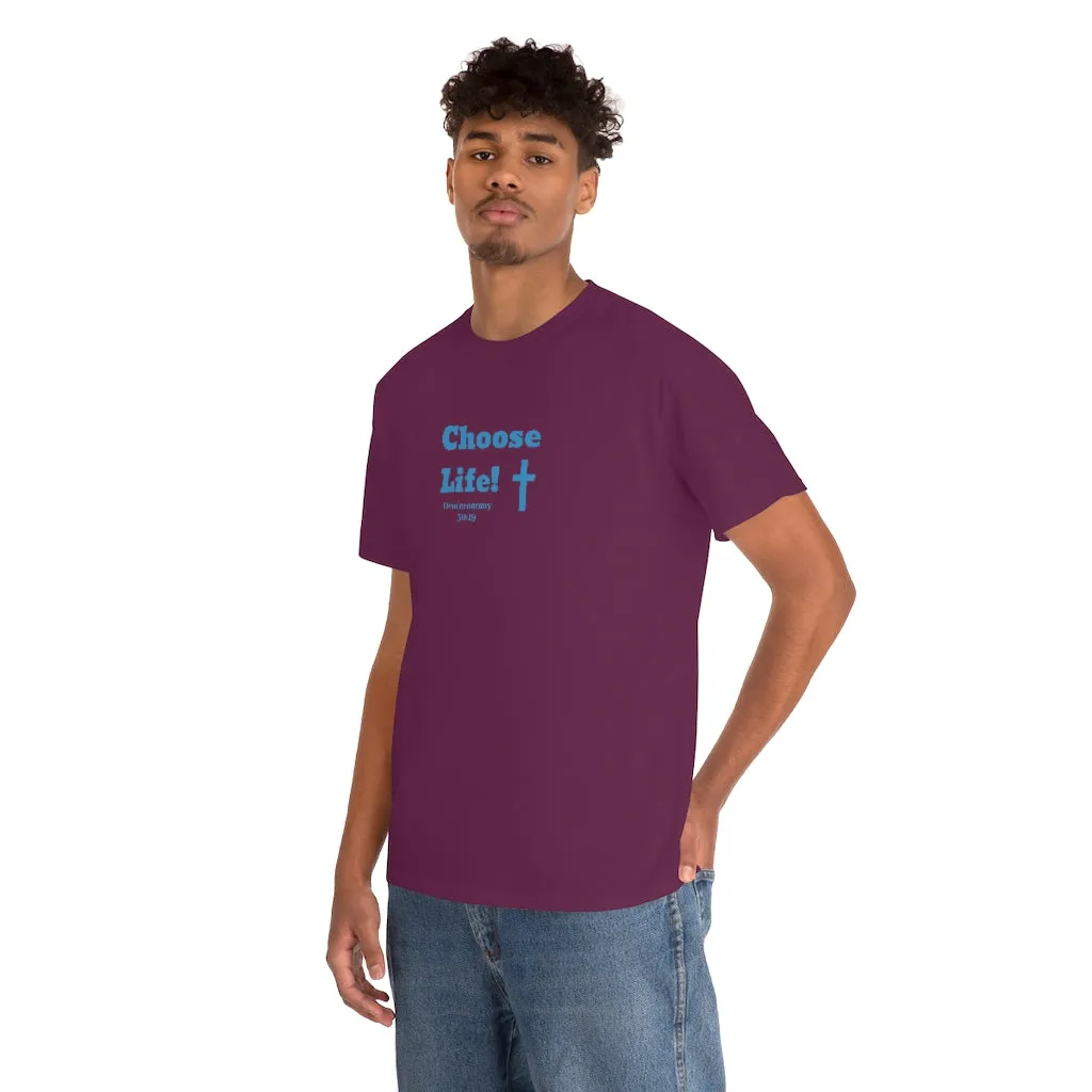 Choose Life 2.0 Men Unisex Heavy Cotton Tee