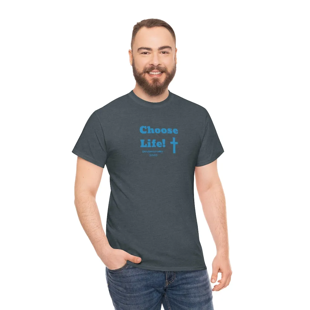 Choose Life 2.0 Men Unisex Heavy Cotton Tee