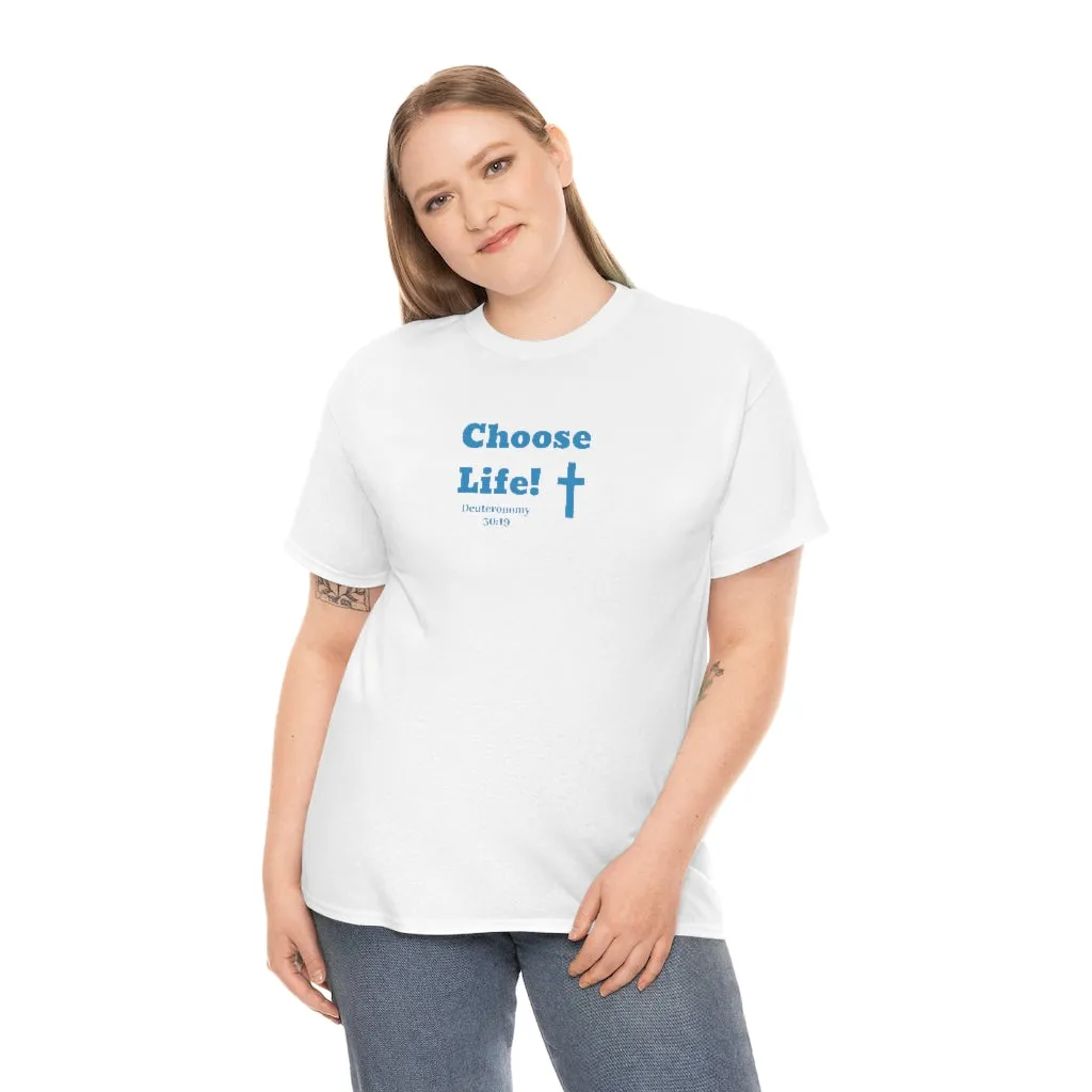 Choose Life 2.0 Men Unisex Heavy Cotton Tee