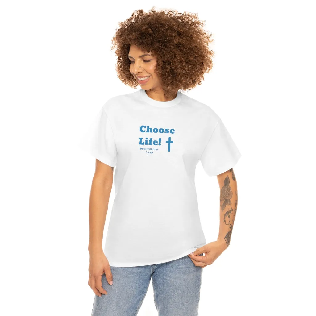 Choose Life 2.0 Men Unisex Heavy Cotton Tee
