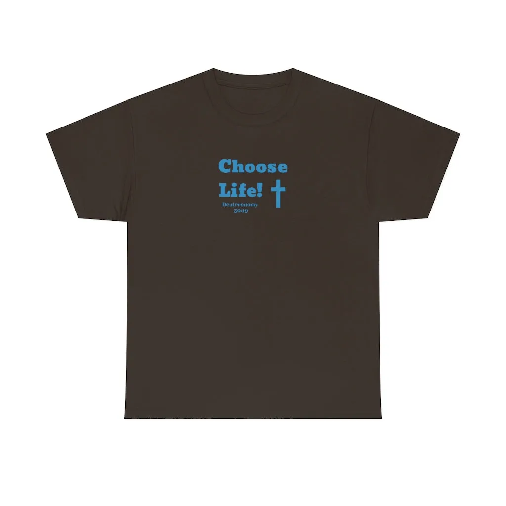 Choose Life 2.0 Men Unisex Heavy Cotton Tee