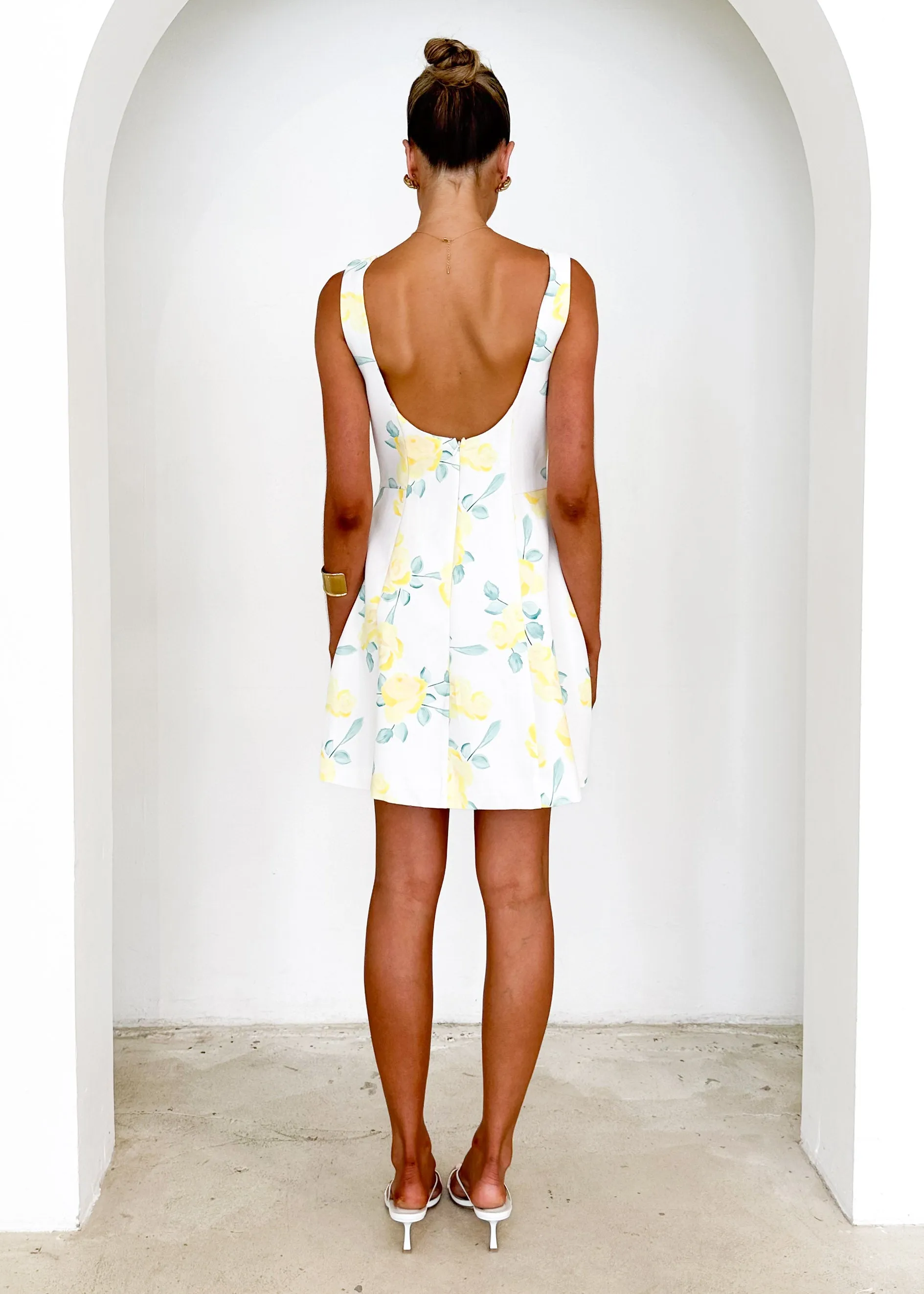 Clarissa Dress - Lemon Floral
