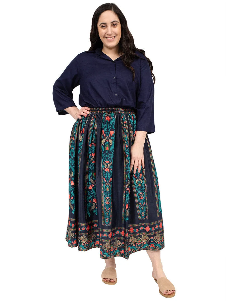 Classic Collar Blouse - Navy