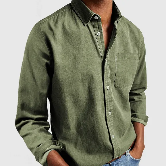 Classic Cotton Shirt | Long Sleeve | Smart & Comfortable