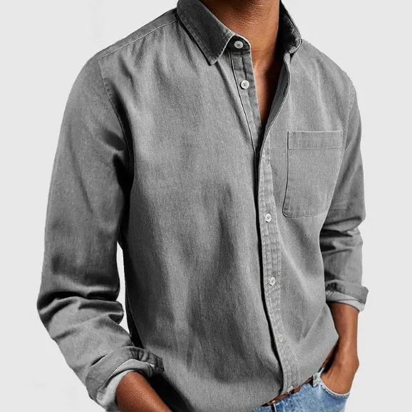 Classic Cotton Shirt | Long Sleeve | Smart & Comfortable
