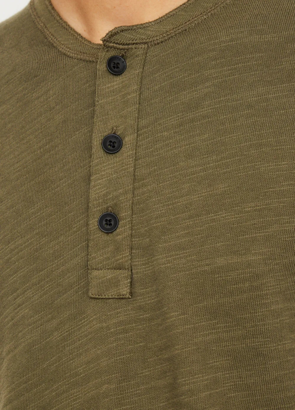 Classic Flame Henley Long Sleeve Top