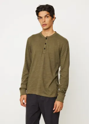 Classic Flame Henley Long Sleeve Top
