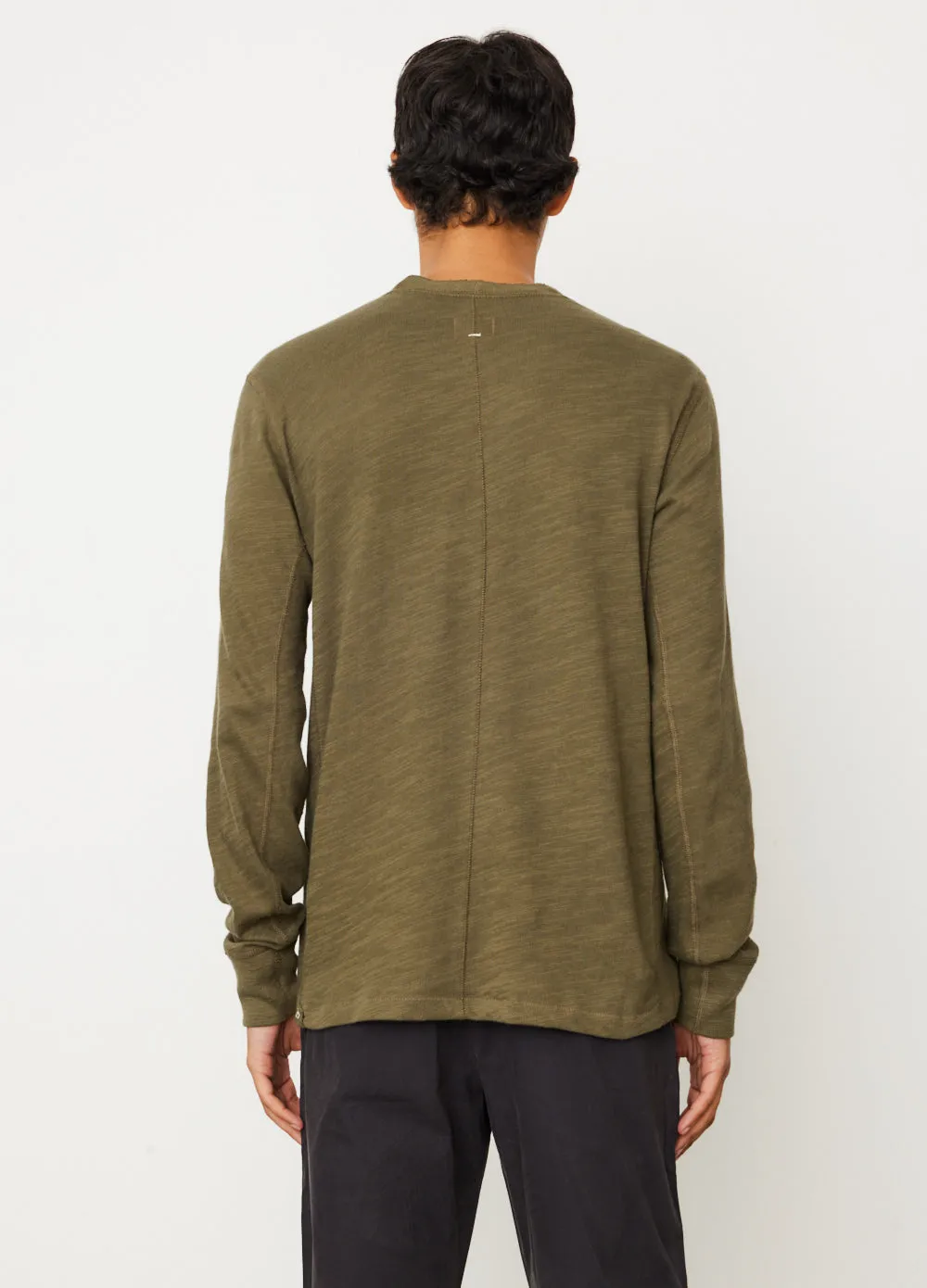 Classic Flame Henley Long Sleeve Top