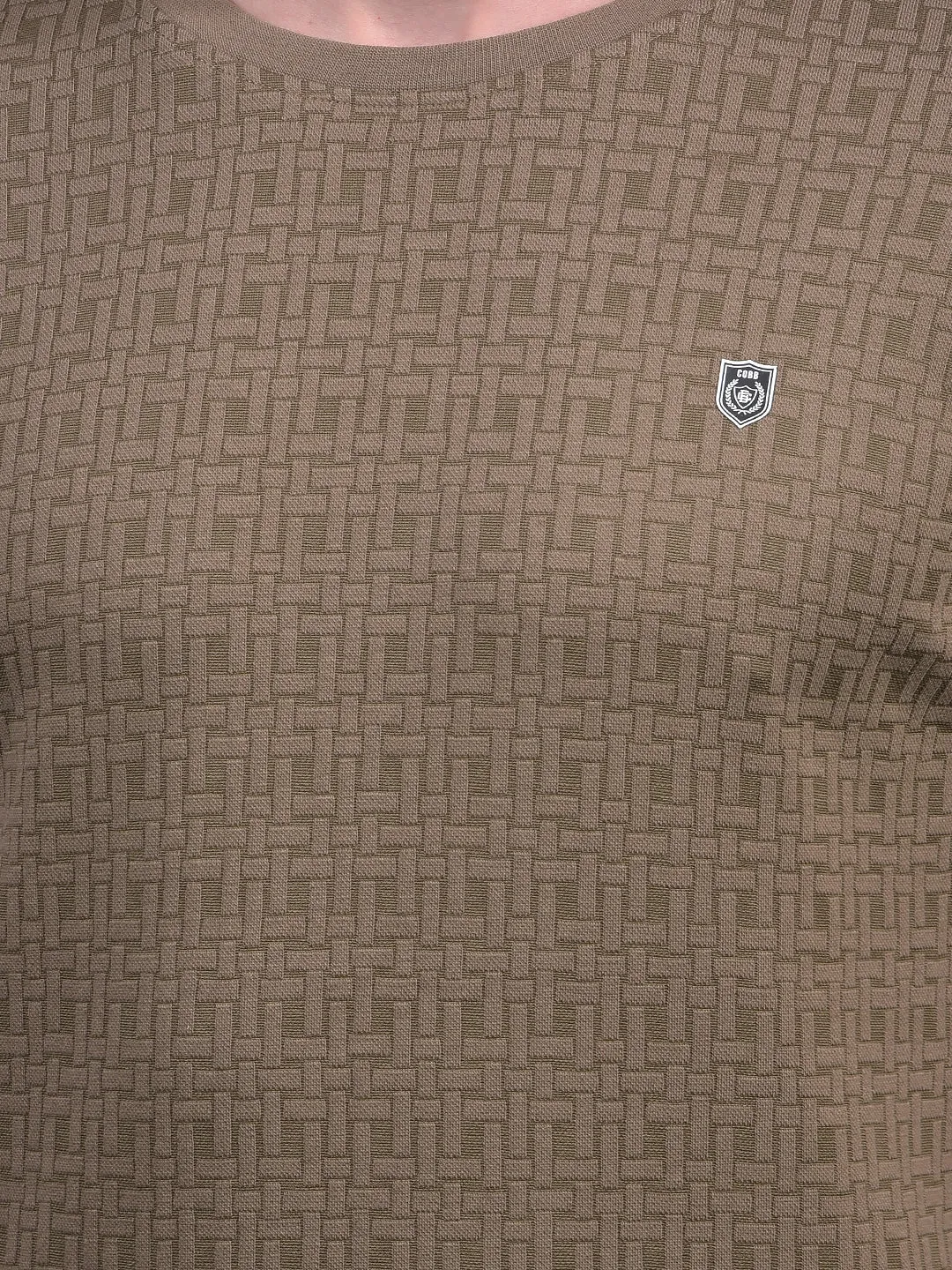 COBB BROWN SELF-DESIGN ROUND NECK T-SHIRT