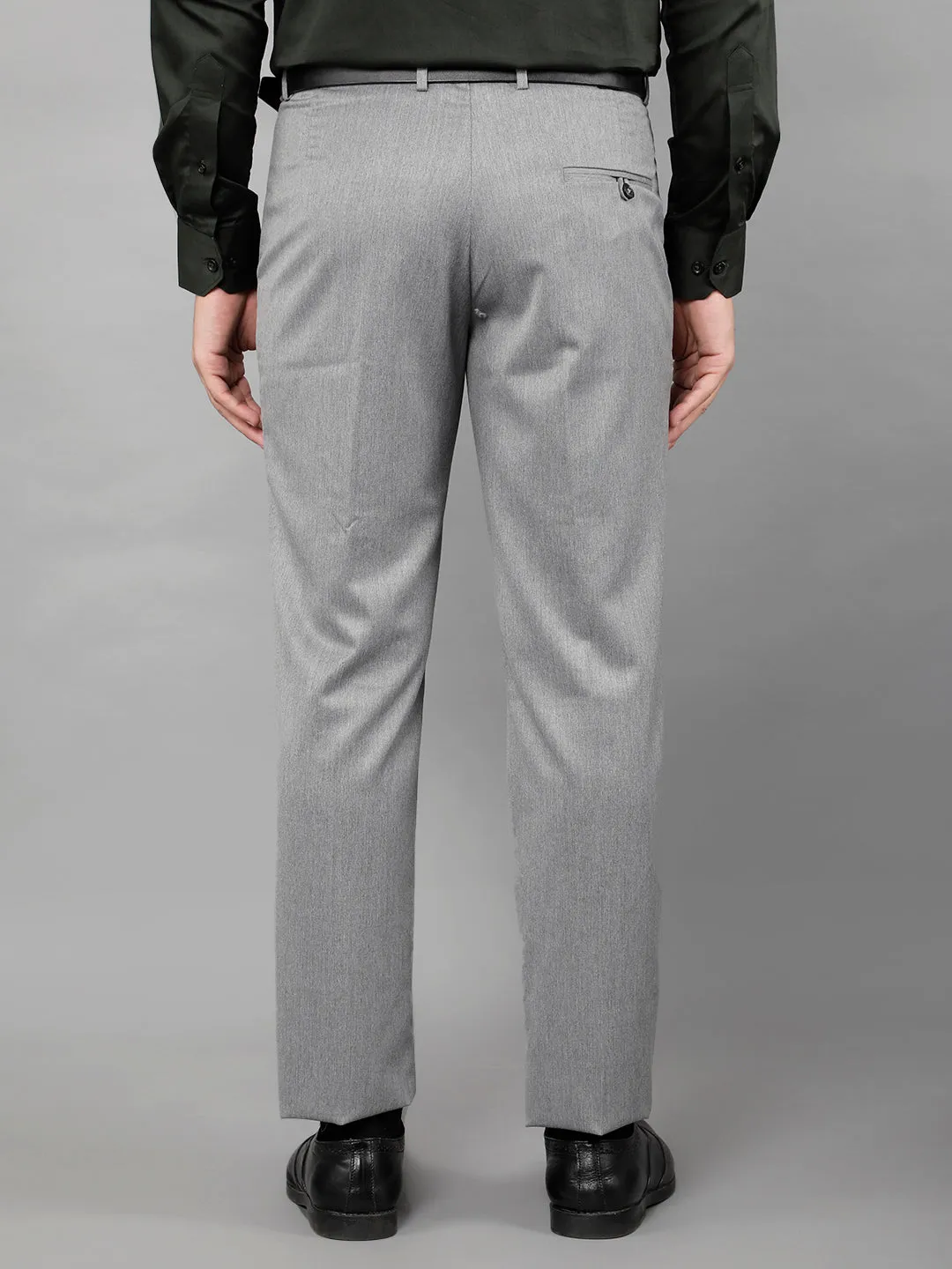 COBB MENS GREY FORMAL TROUSERS