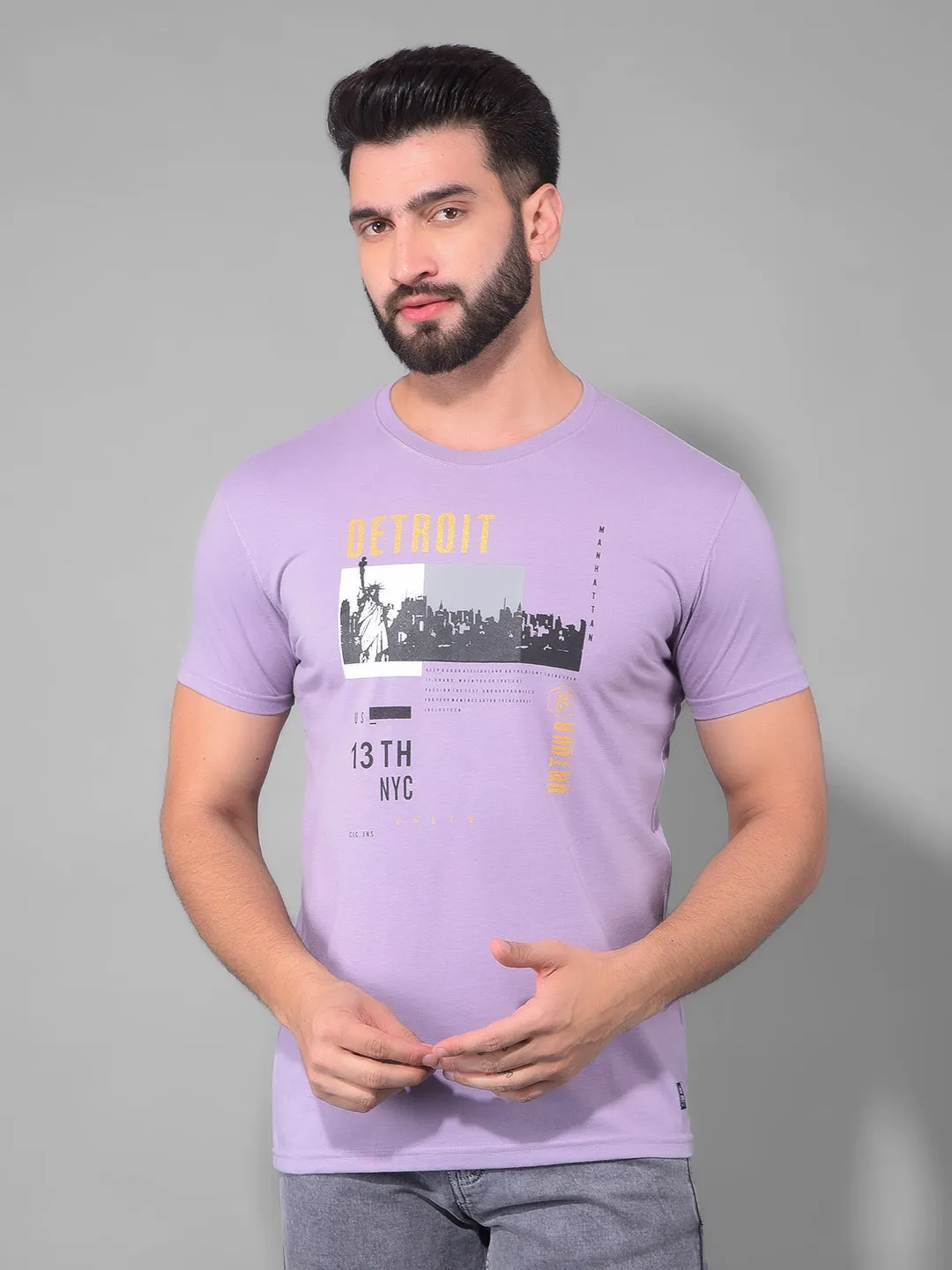 Cobb Men's Pack of 3 Printed Round Neck Combo T-Shirt